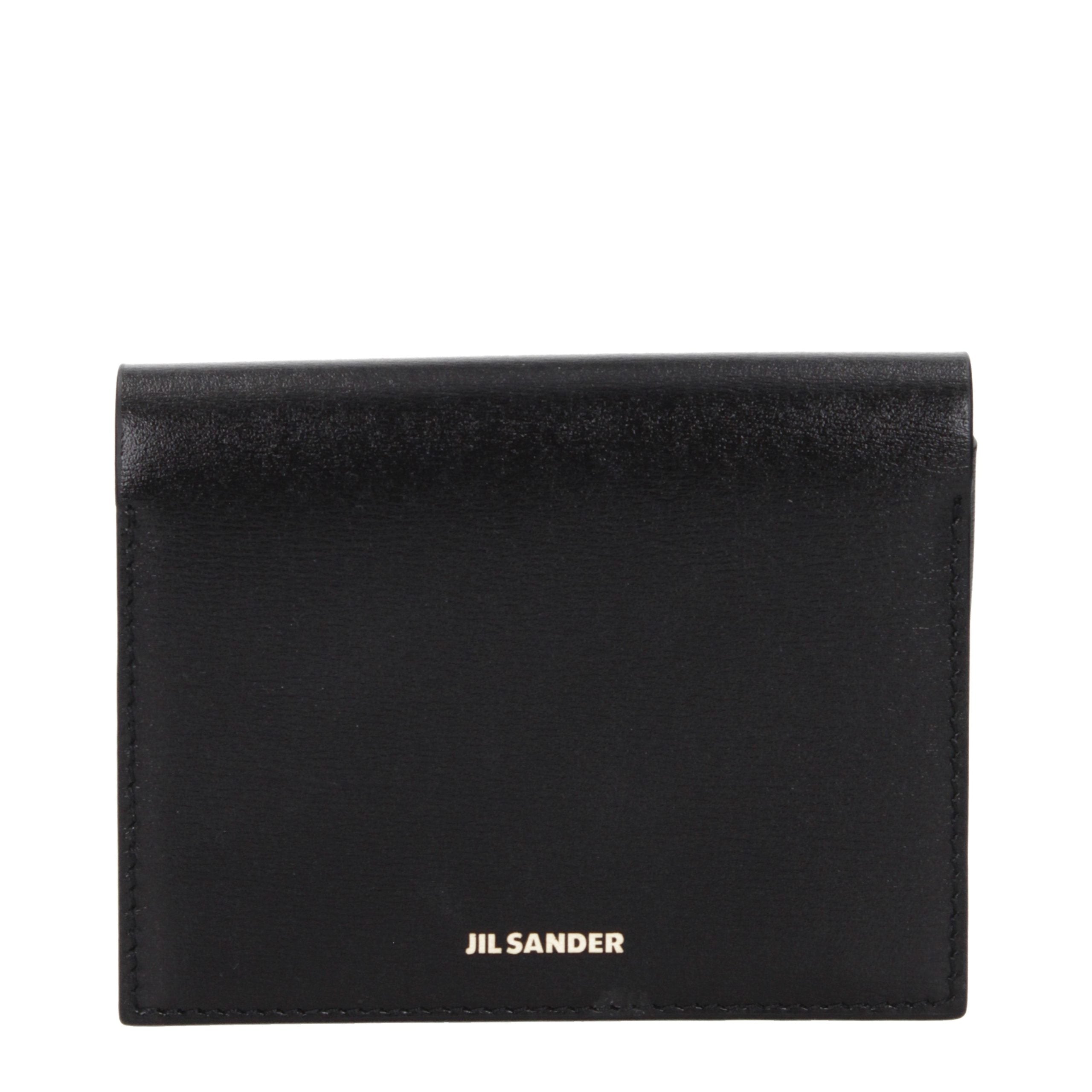 Jil Sander Schwarzer Kartenhalter aus Leder