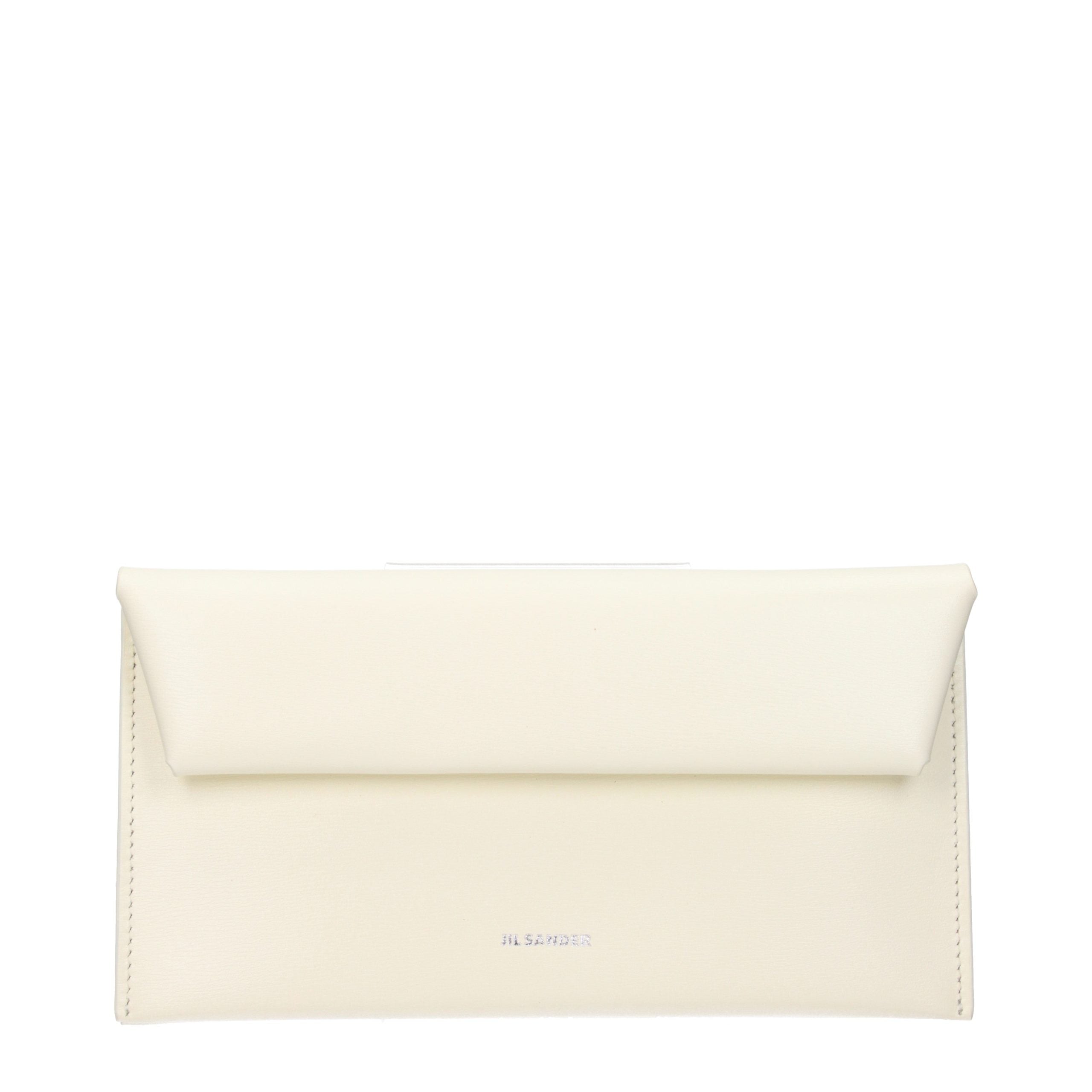 Jil Sander Beige Leder Portemonnaie