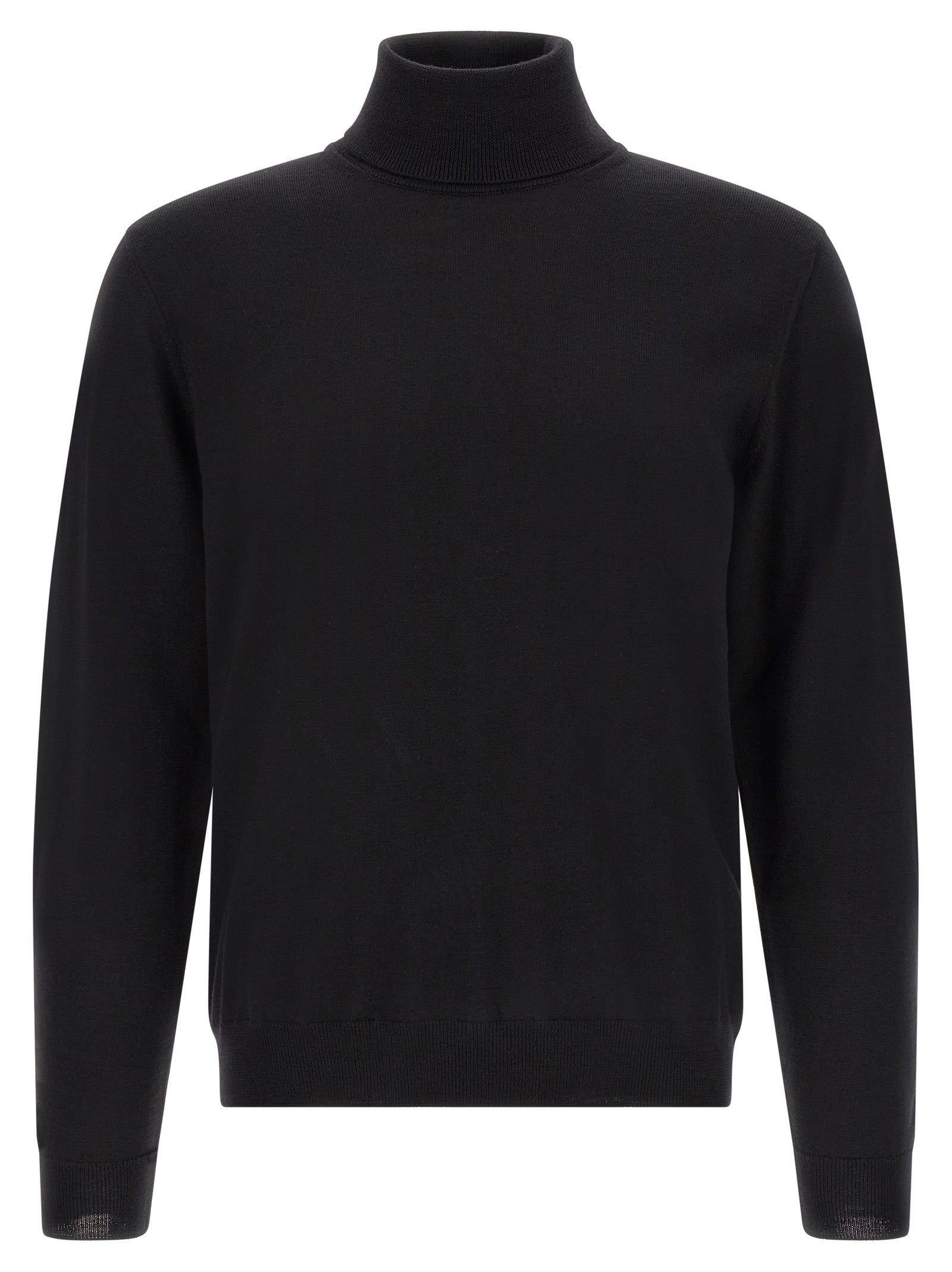 ZANONE Schwarzer Cardigan aus Schurwolle