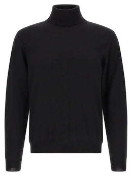 ZANONE Schwarzer Cardigan aus Schurwolle