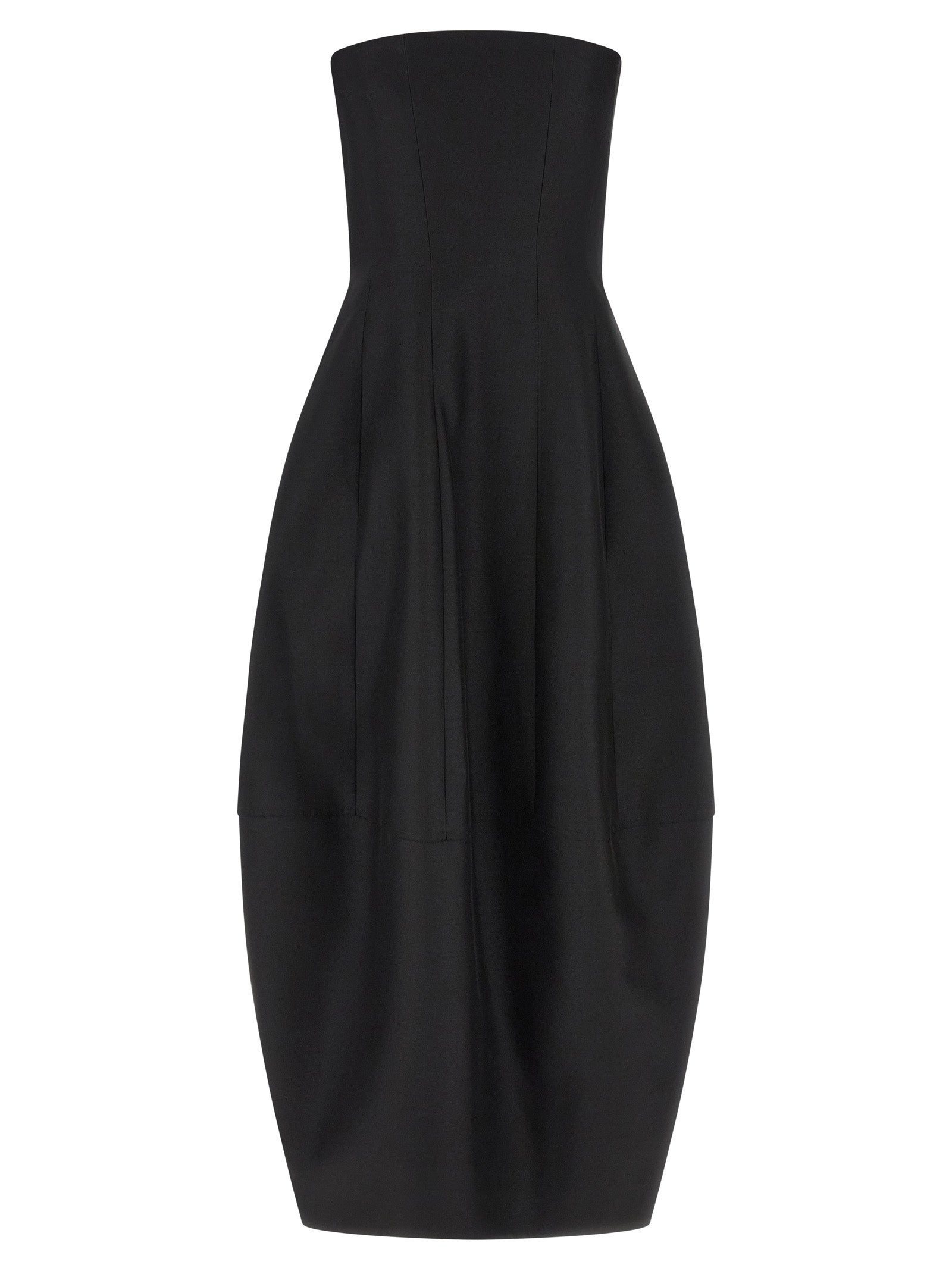 Khaite Langes Wollkleid in Schwarz