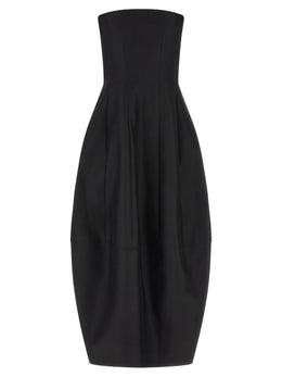 Khaite Langes Wollkleid in Schwarz