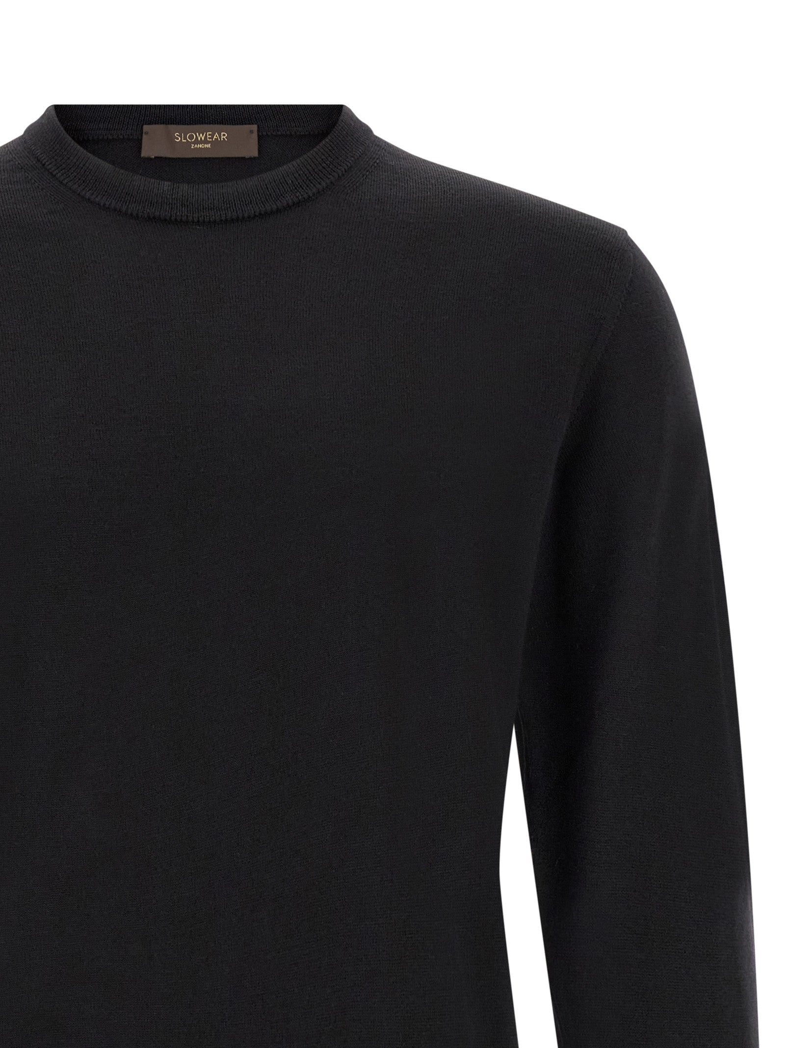 ZANONE Schwarzer Cardigan aus Schurwolle