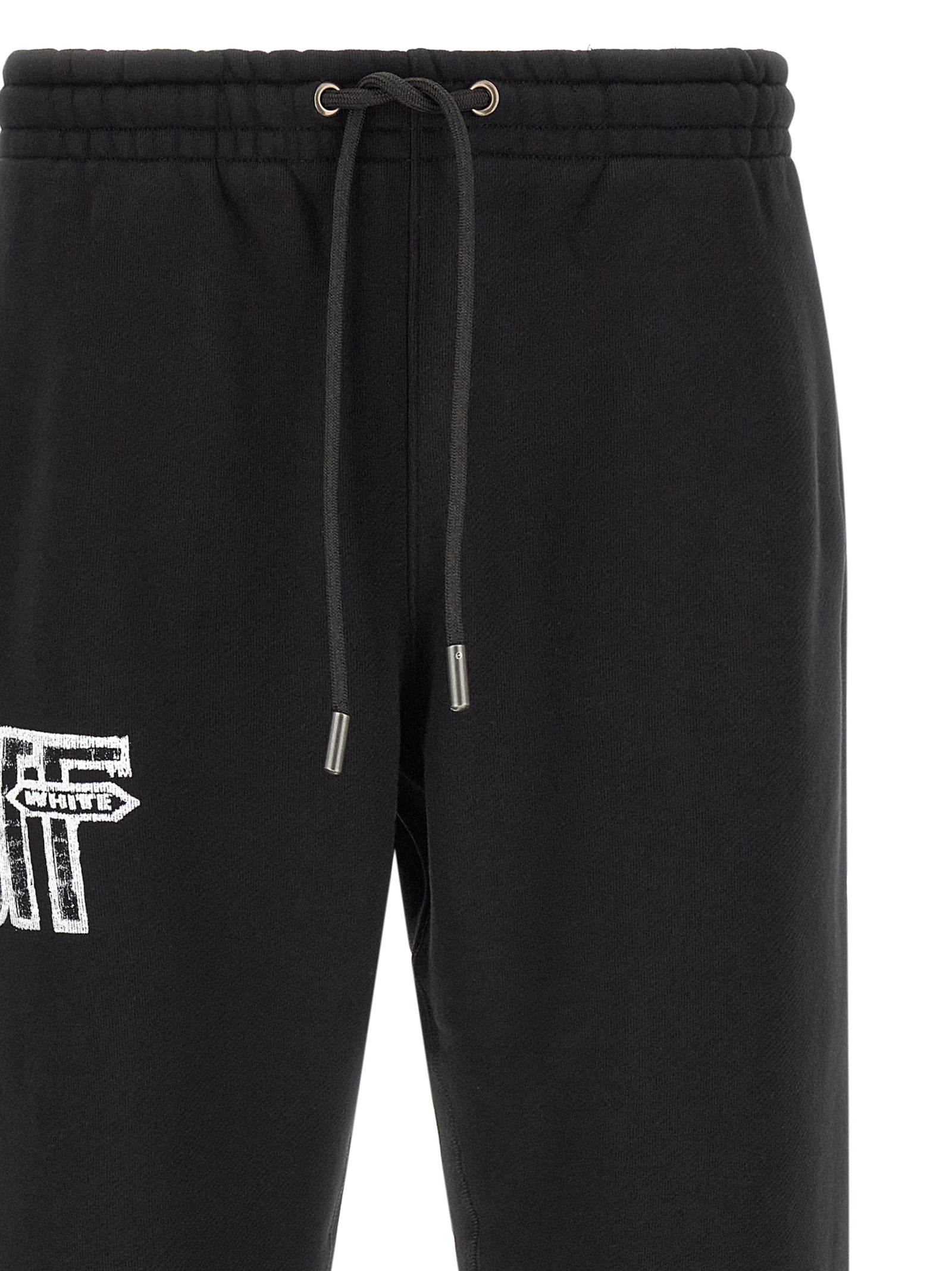 Off-White Schwarze Baumwoll-Jogginghose (Trainingshose)