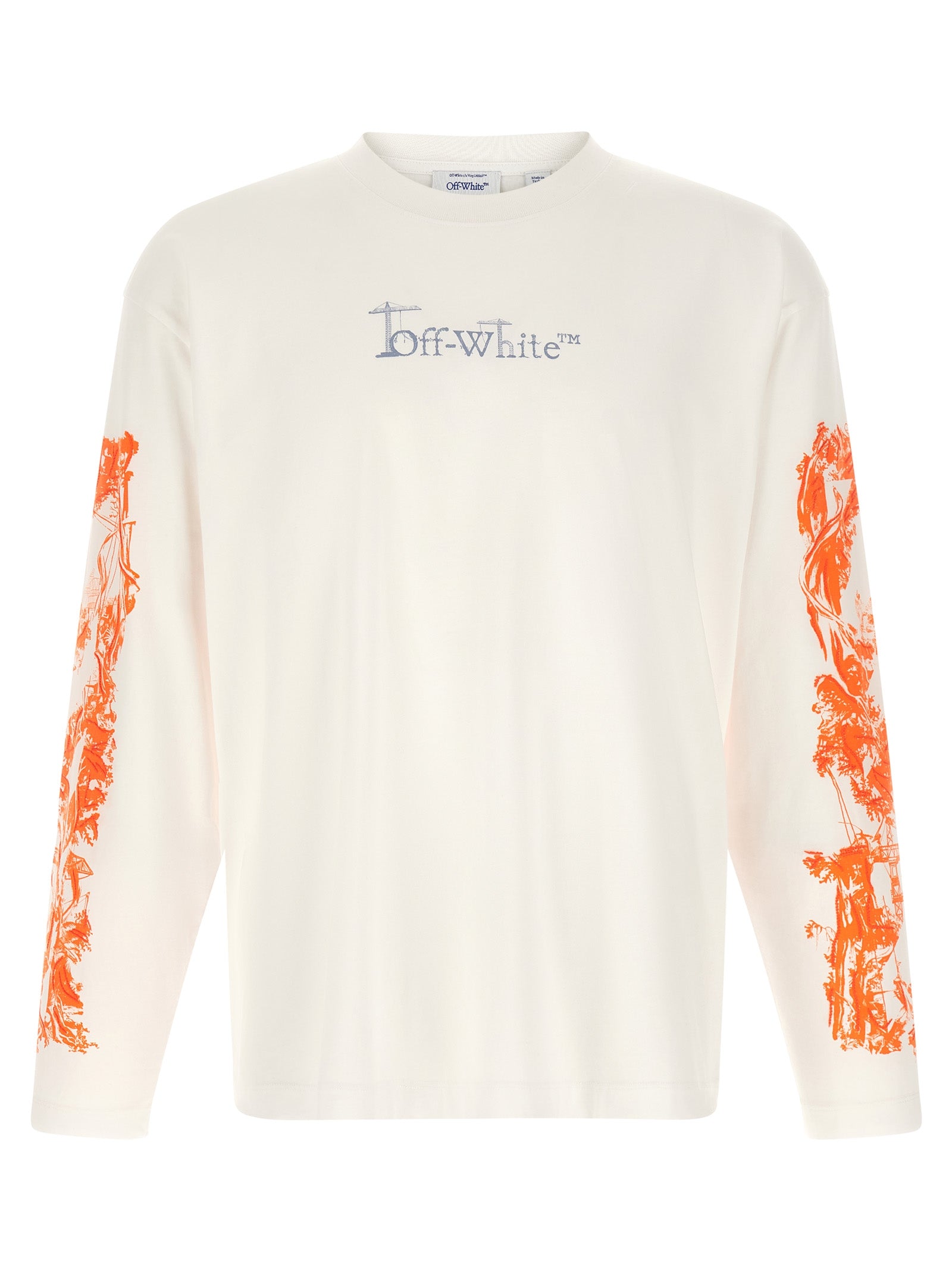 Off-White Weißes Baumwoll-T-Shirt