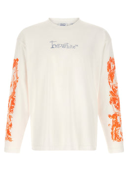 Off-White Weißes Baumwoll-T-Shirt