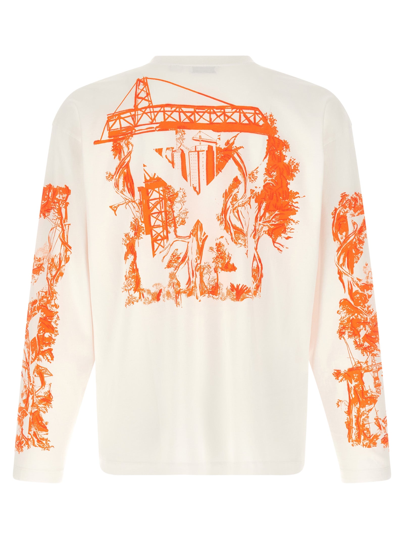 Off-White Weißes Baumwoll-T-Shirt