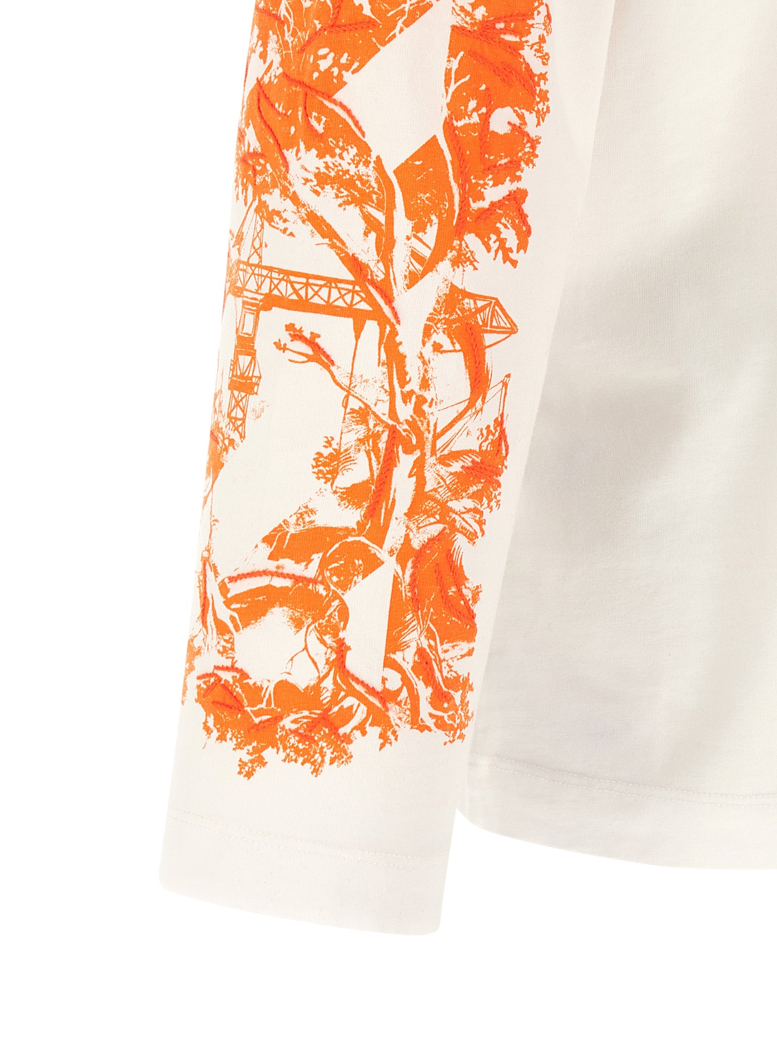 Off-White Weißes Baumwoll-T-Shirt