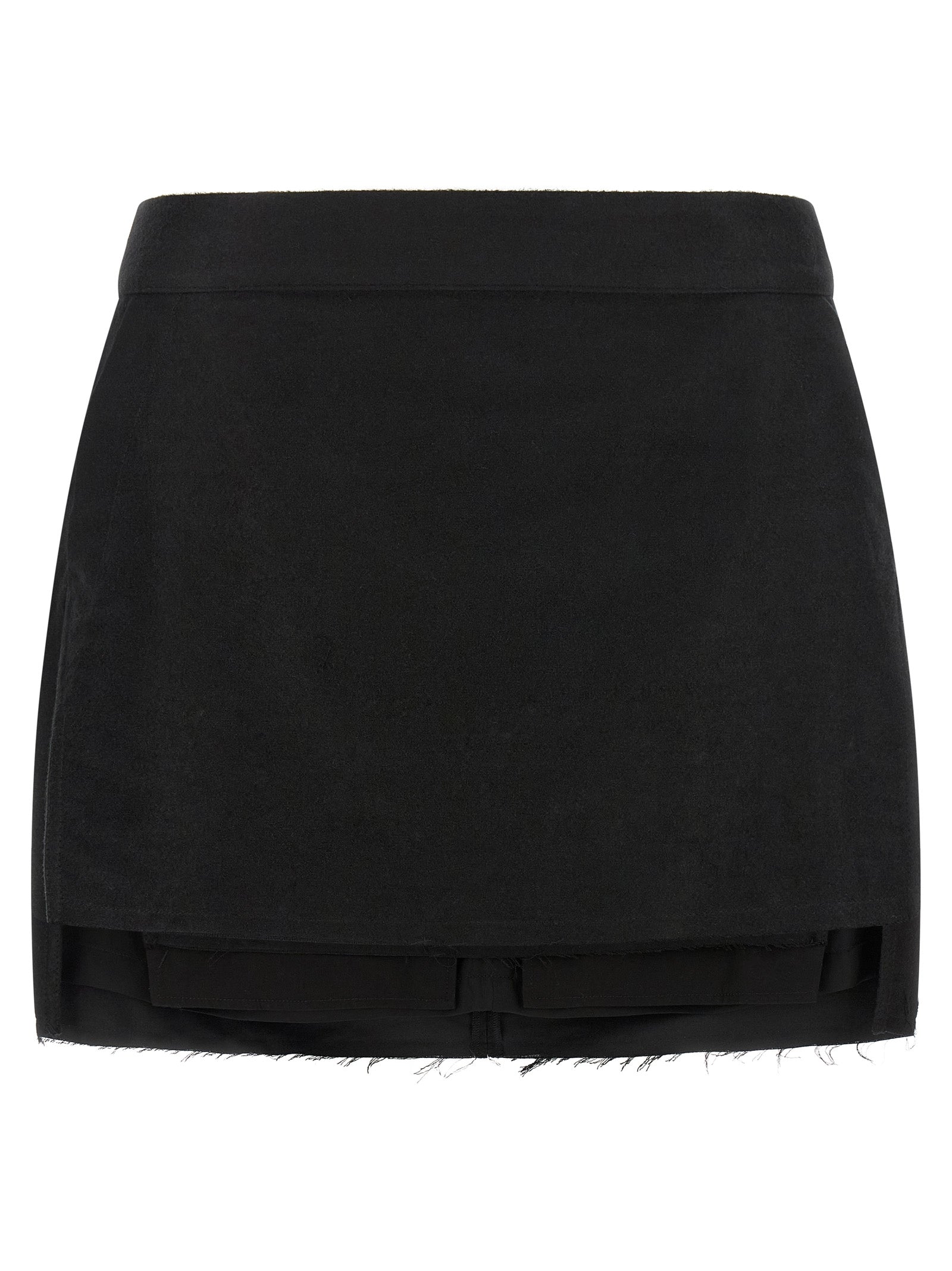 Rick Owens Schwarzer Ramie-Maxirock