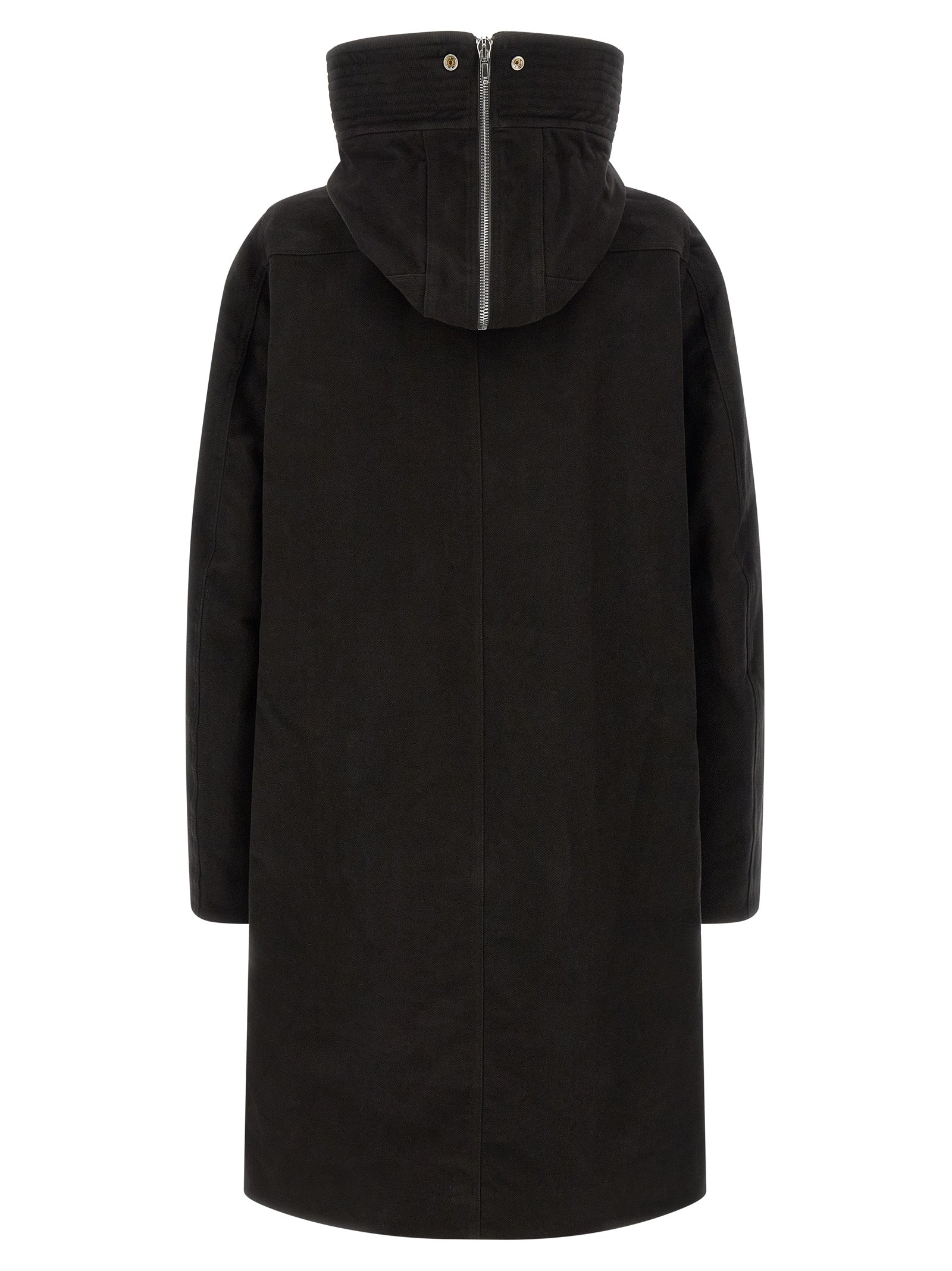 Rick Owens Schwarzer Parka aus Baumwolle