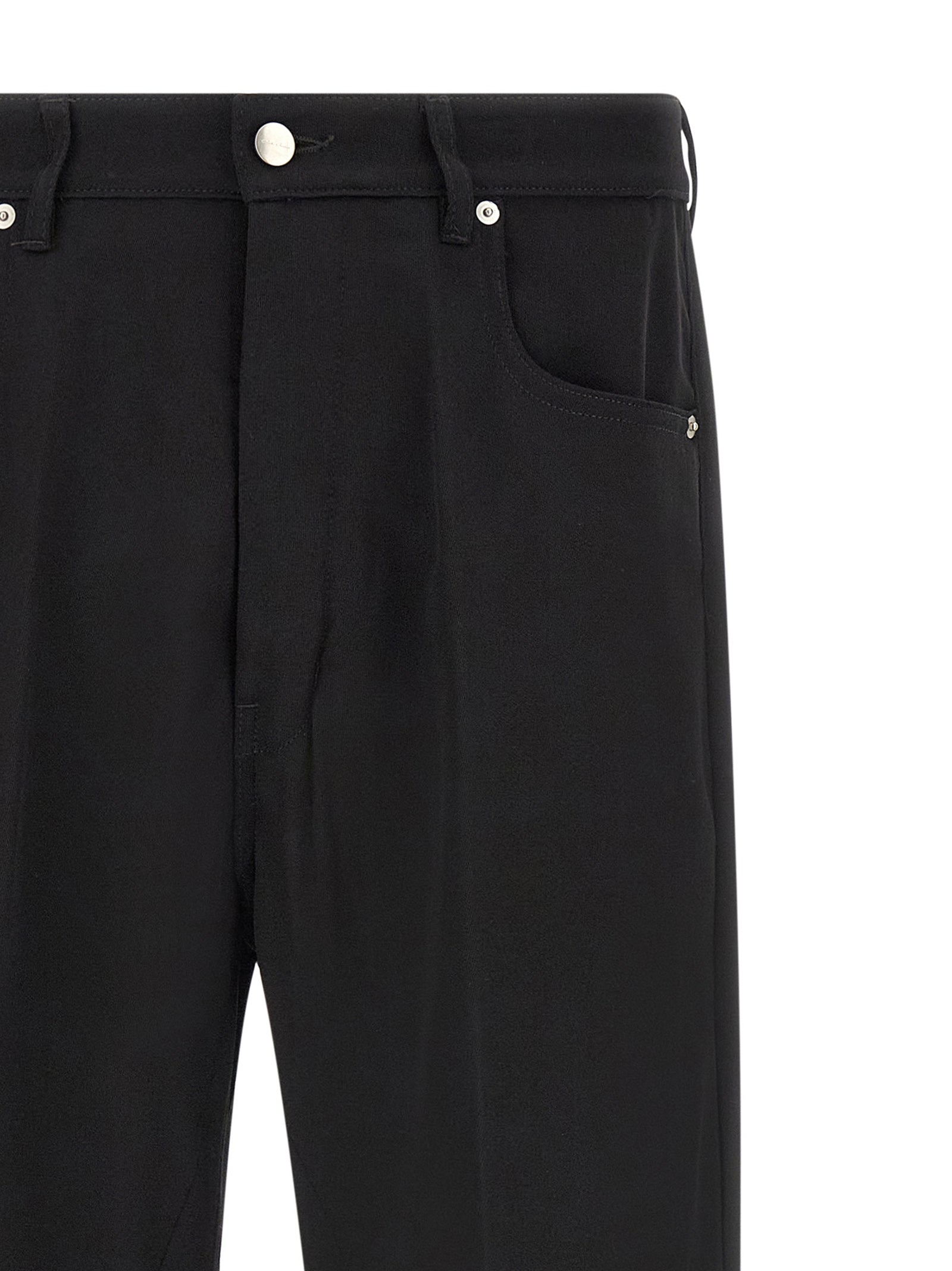 Rick Owens Schwarze Baumwolljeans im Relaxed Fit