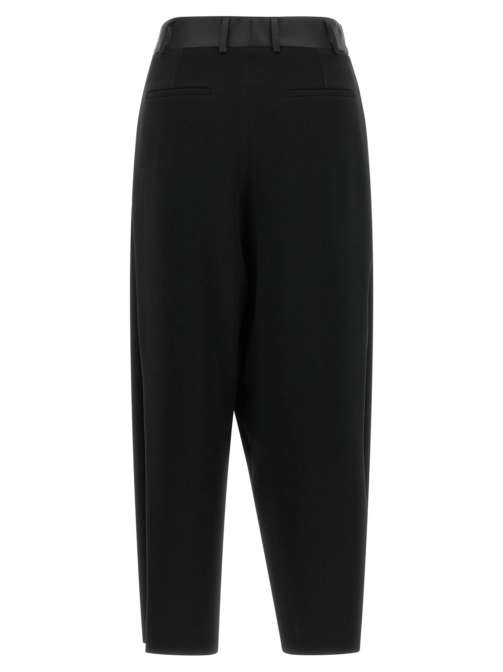 Alberto Biani Schwarze Triacetat-Anzughose