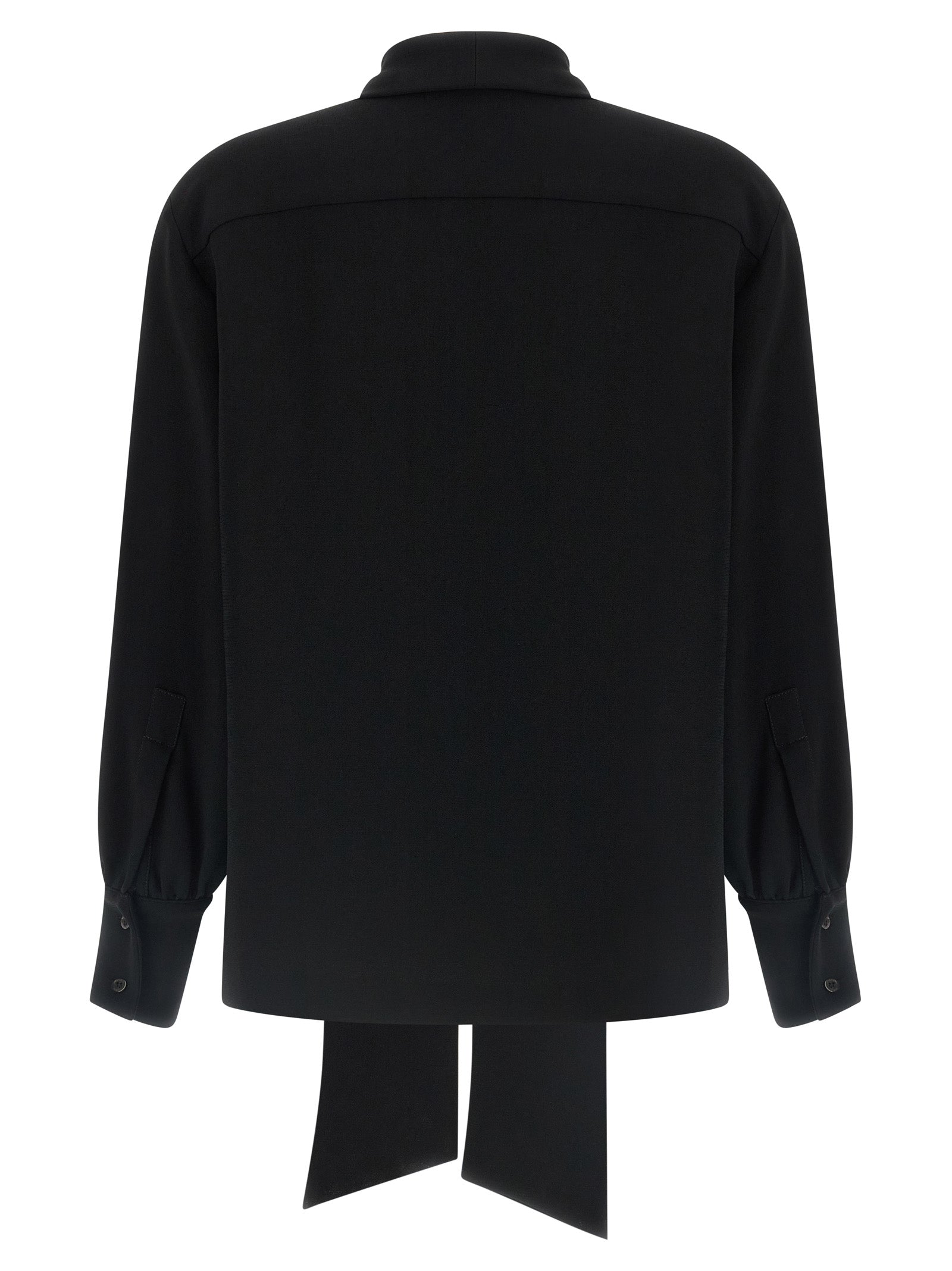 Alberto Biani Schwarze Triacetat-Bluse
