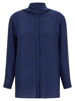 Gianluca Capannolo Blaue Seidenbluse