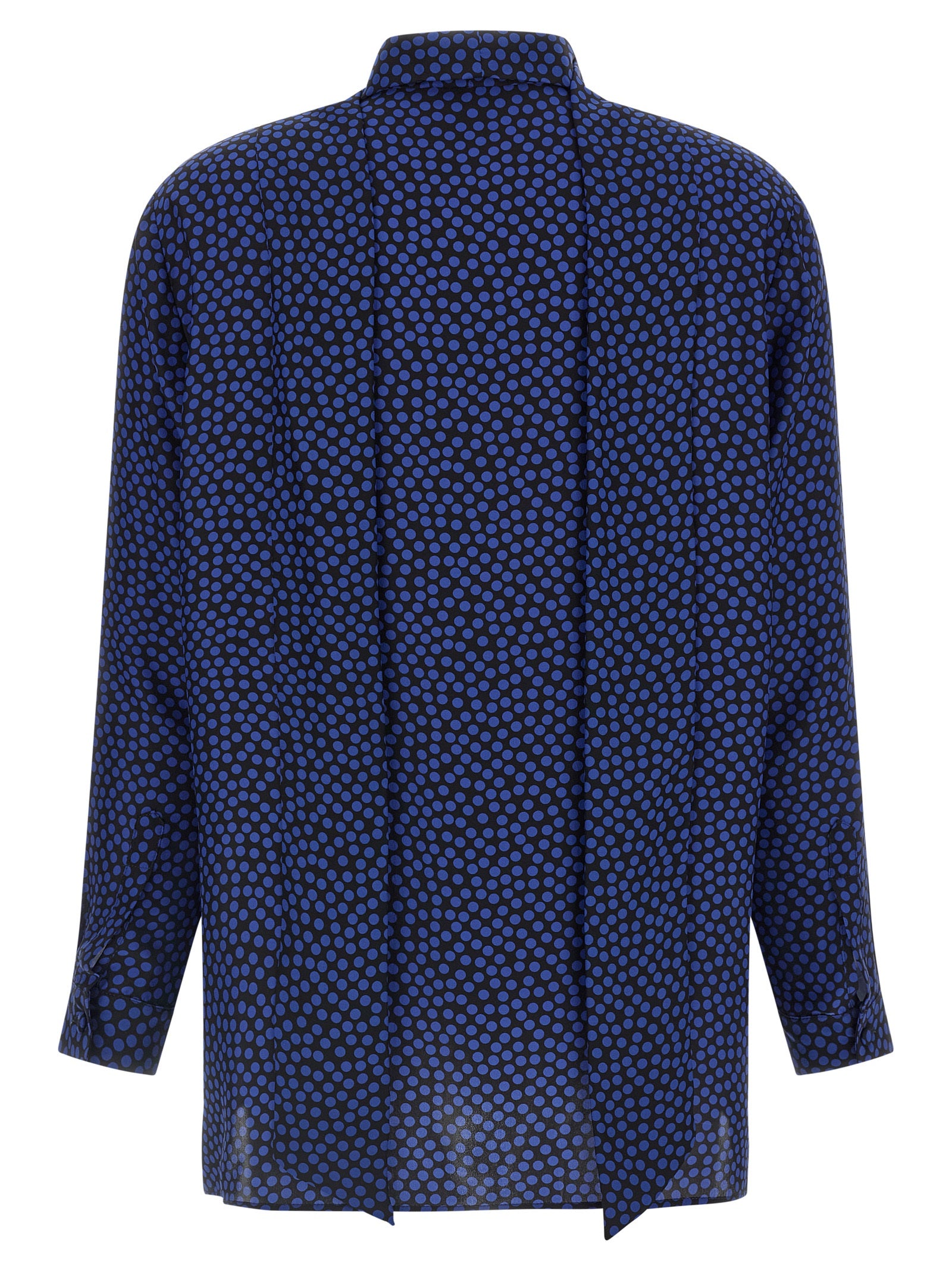 Gianluca Capannolo Blaue Seidenbluse