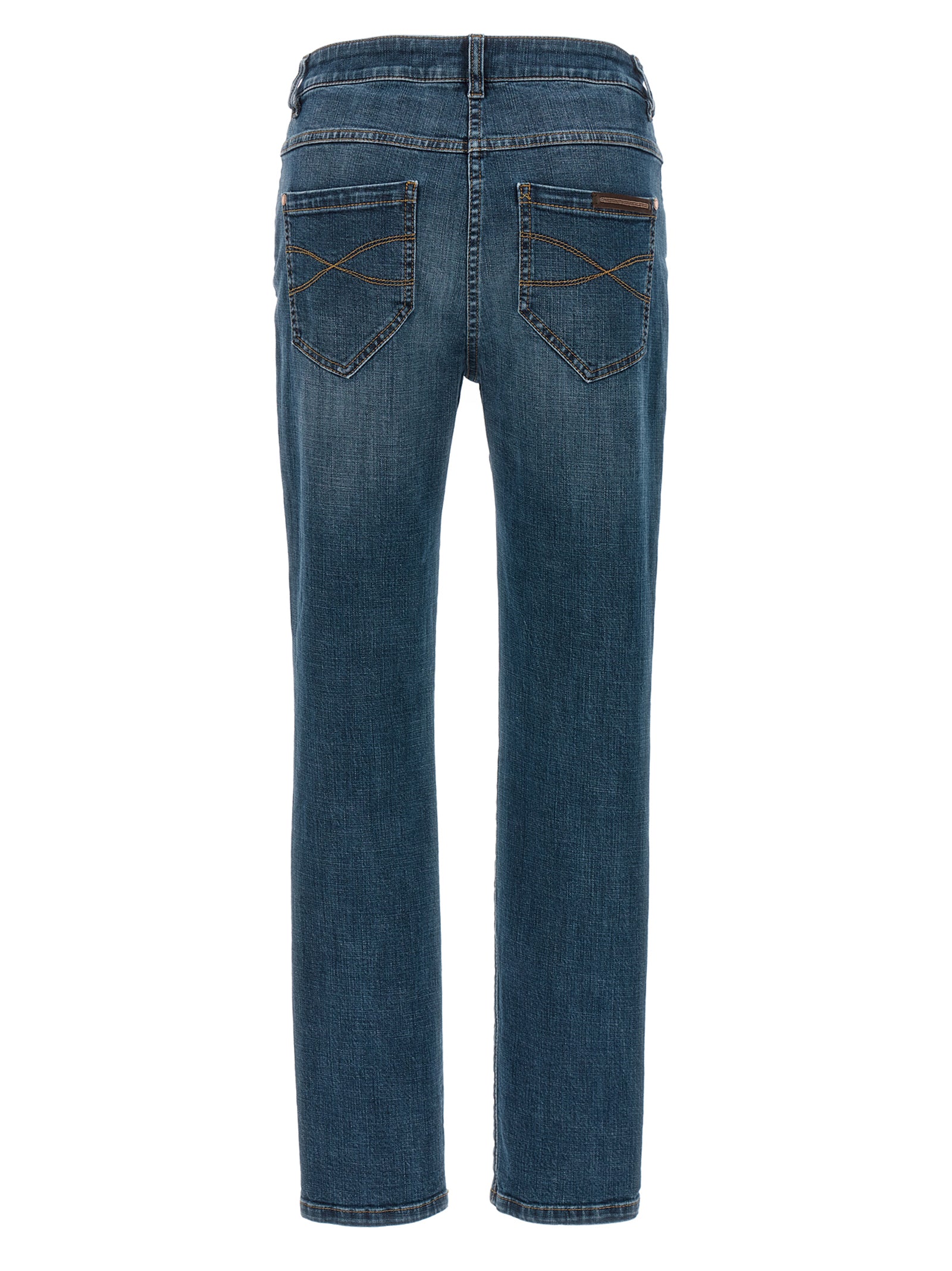 Brunello Cucinelli Blaue Jeans aus Baumwolle im geraden Schnitt