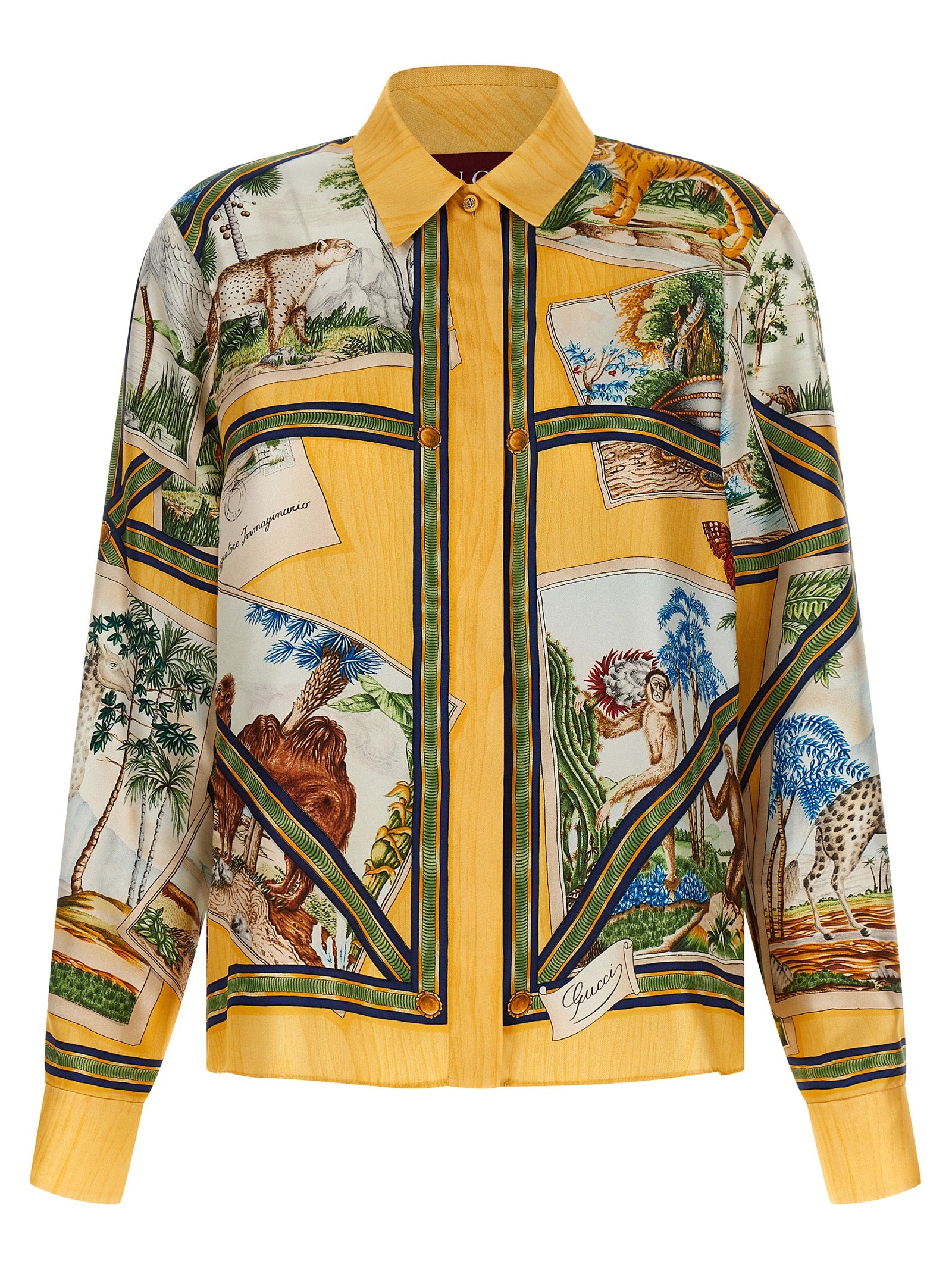 Gucci Mehrfarbige Seidenbluse