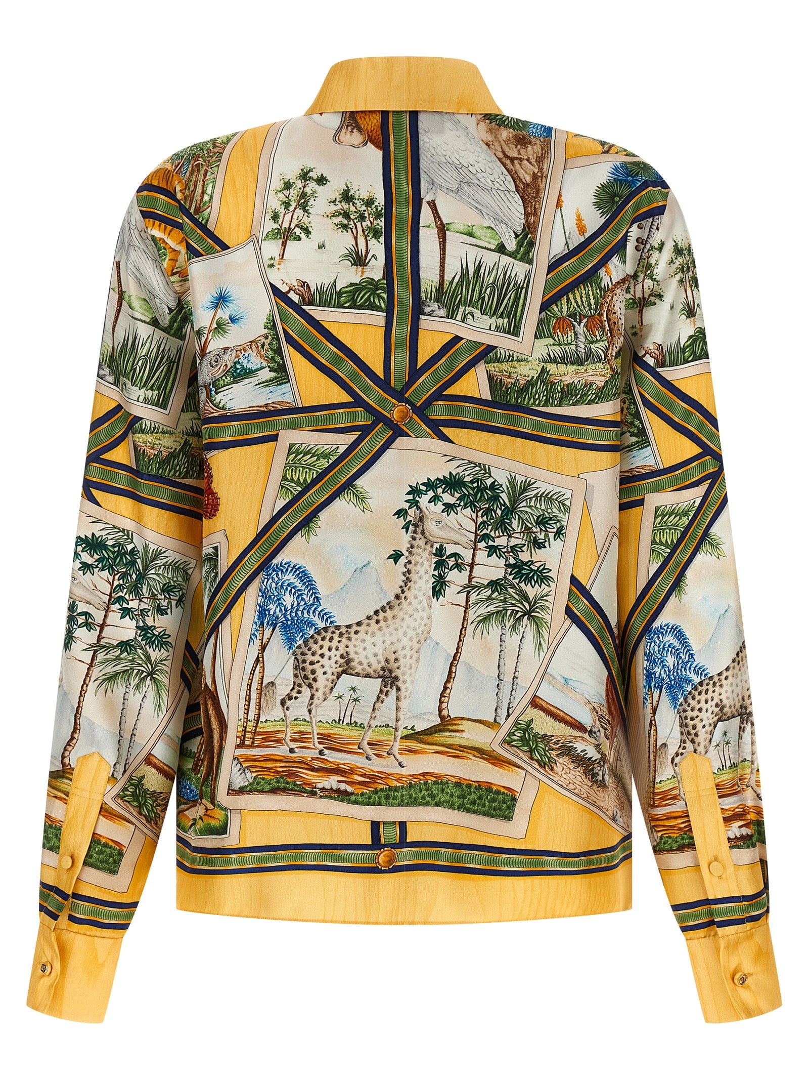Gucci Mehrfarbige Seidenbluse