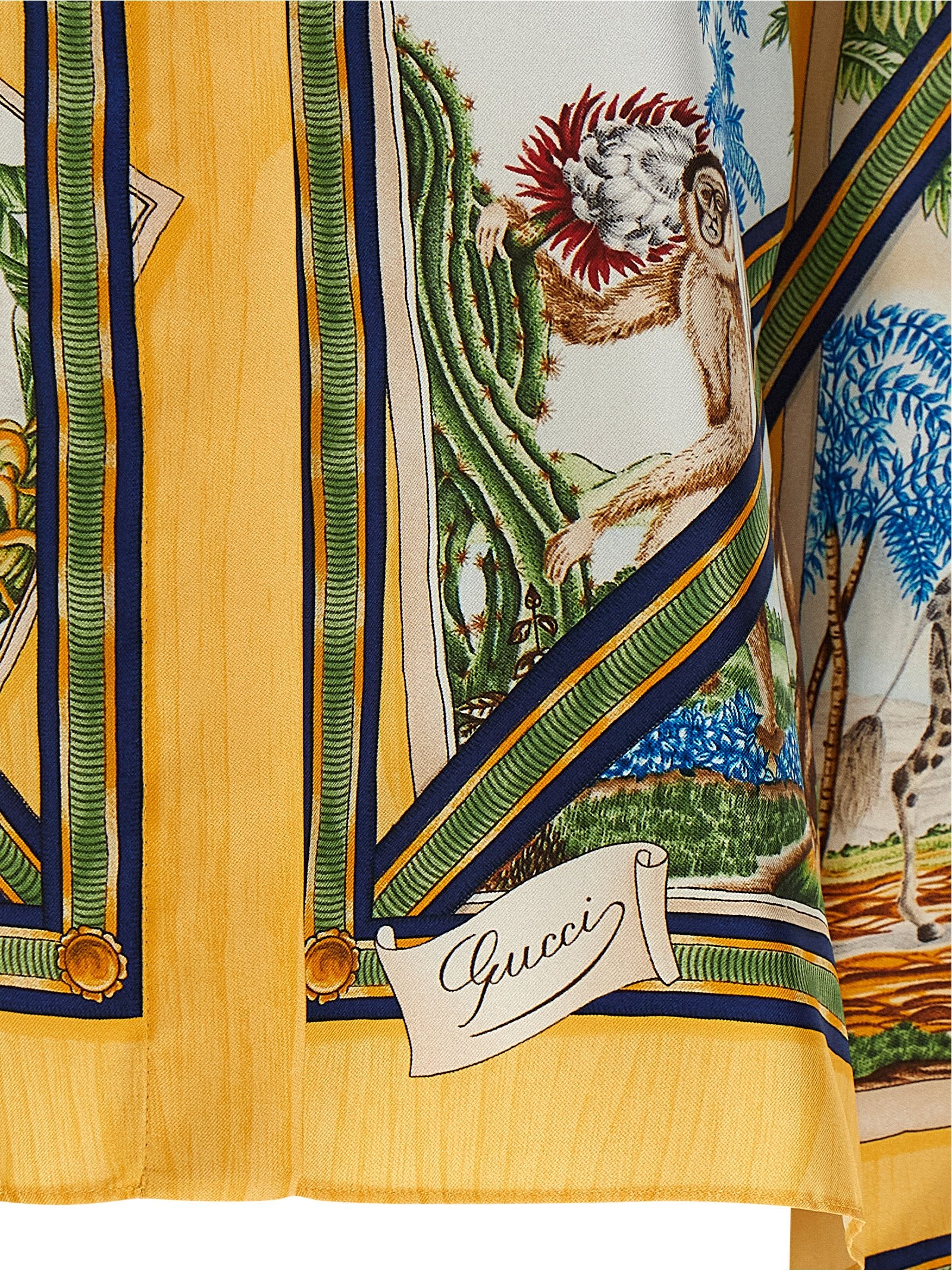 Gucci Mehrfarbige Seidenbluse