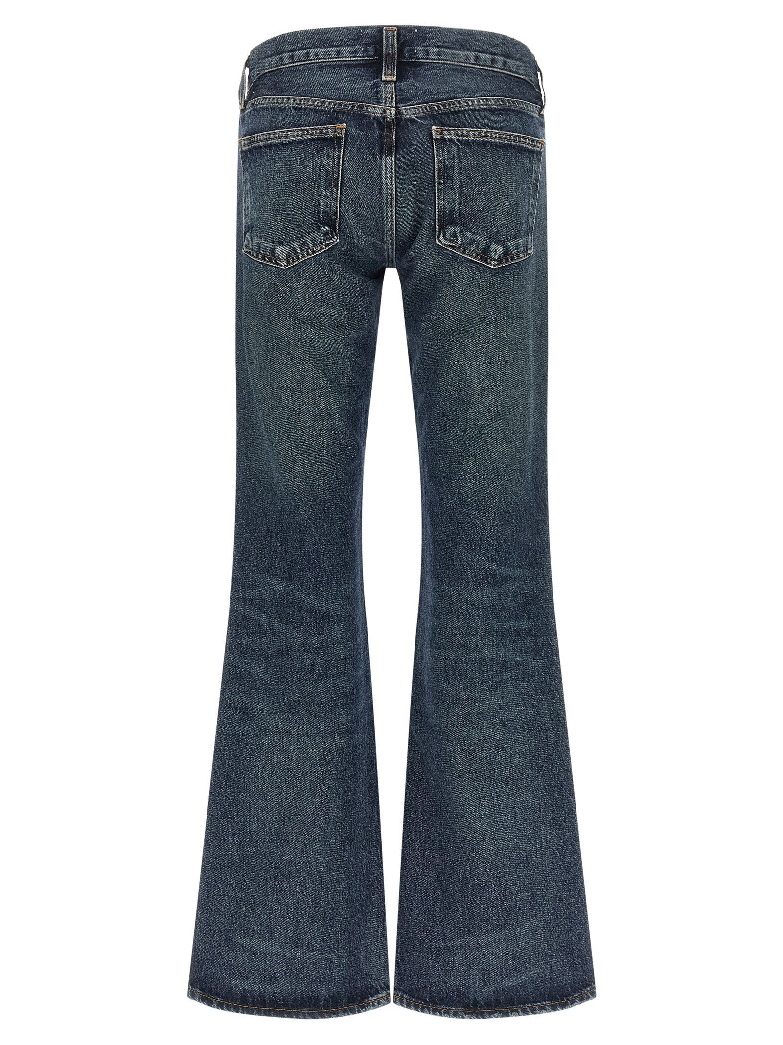Agolde Blaue Bootcut-Jeans aus Baumwolle