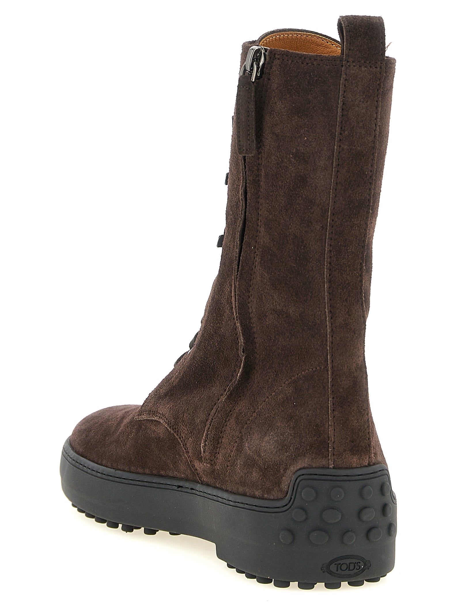 Tod's Ankle Boots aus braunem Kalbsleder