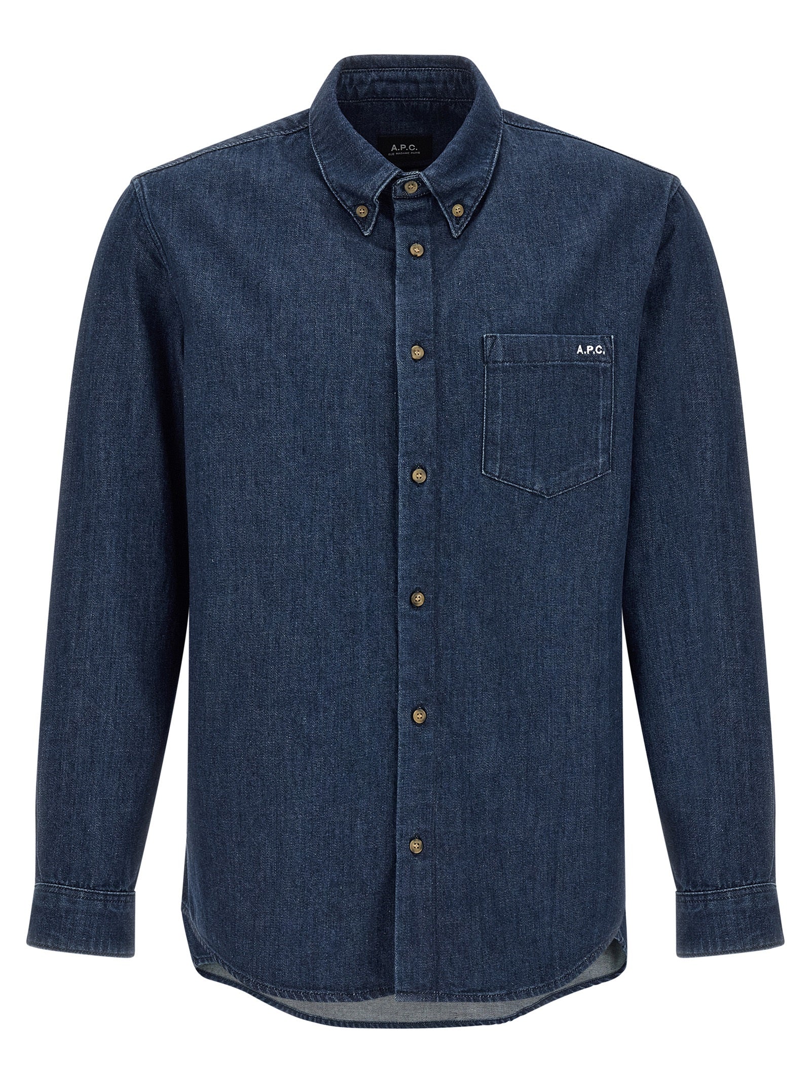 A.P.C. Blaue Baumwollbluse