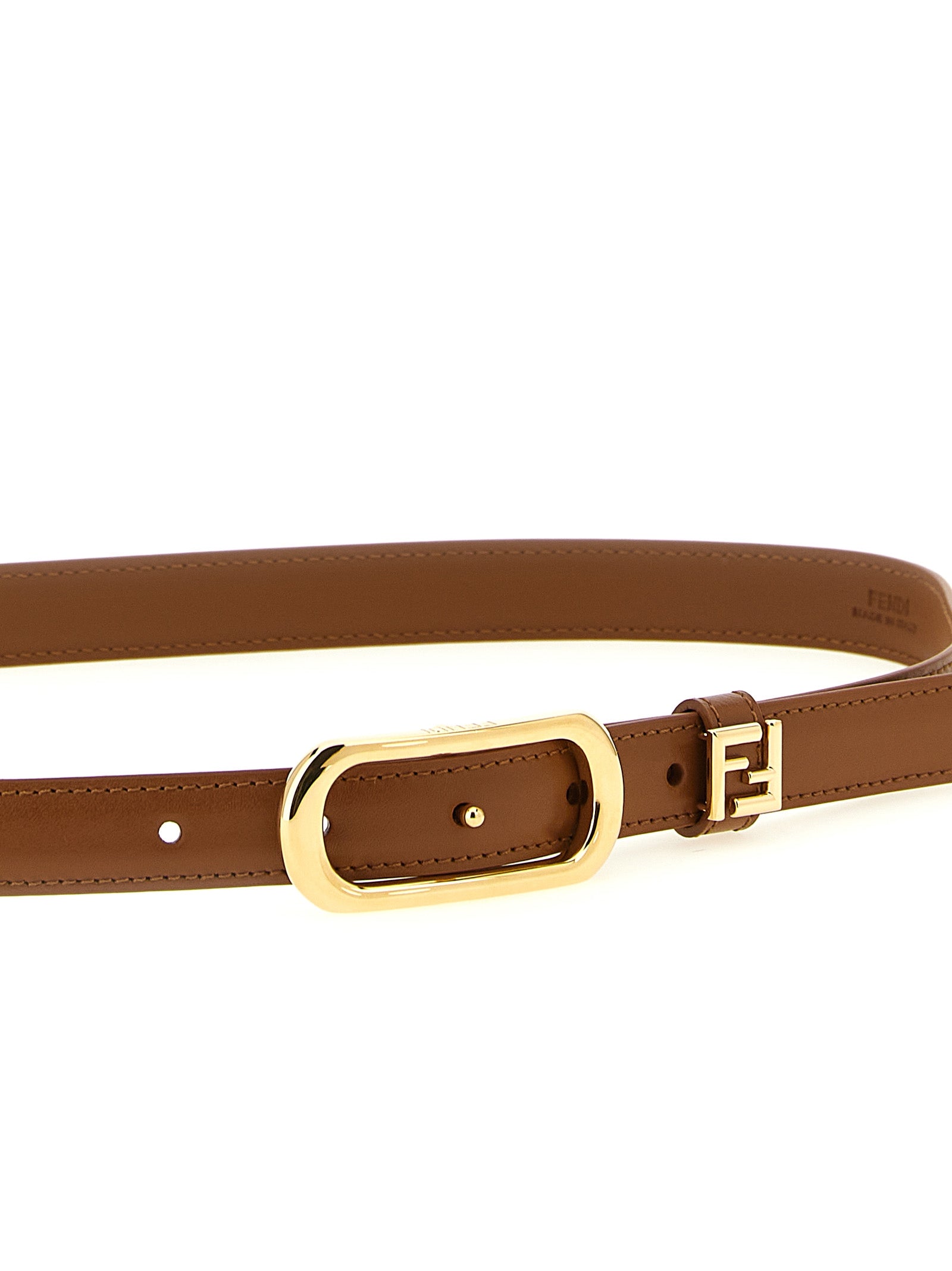 Fendi Brauner Kalbsleder Gürtel Regular