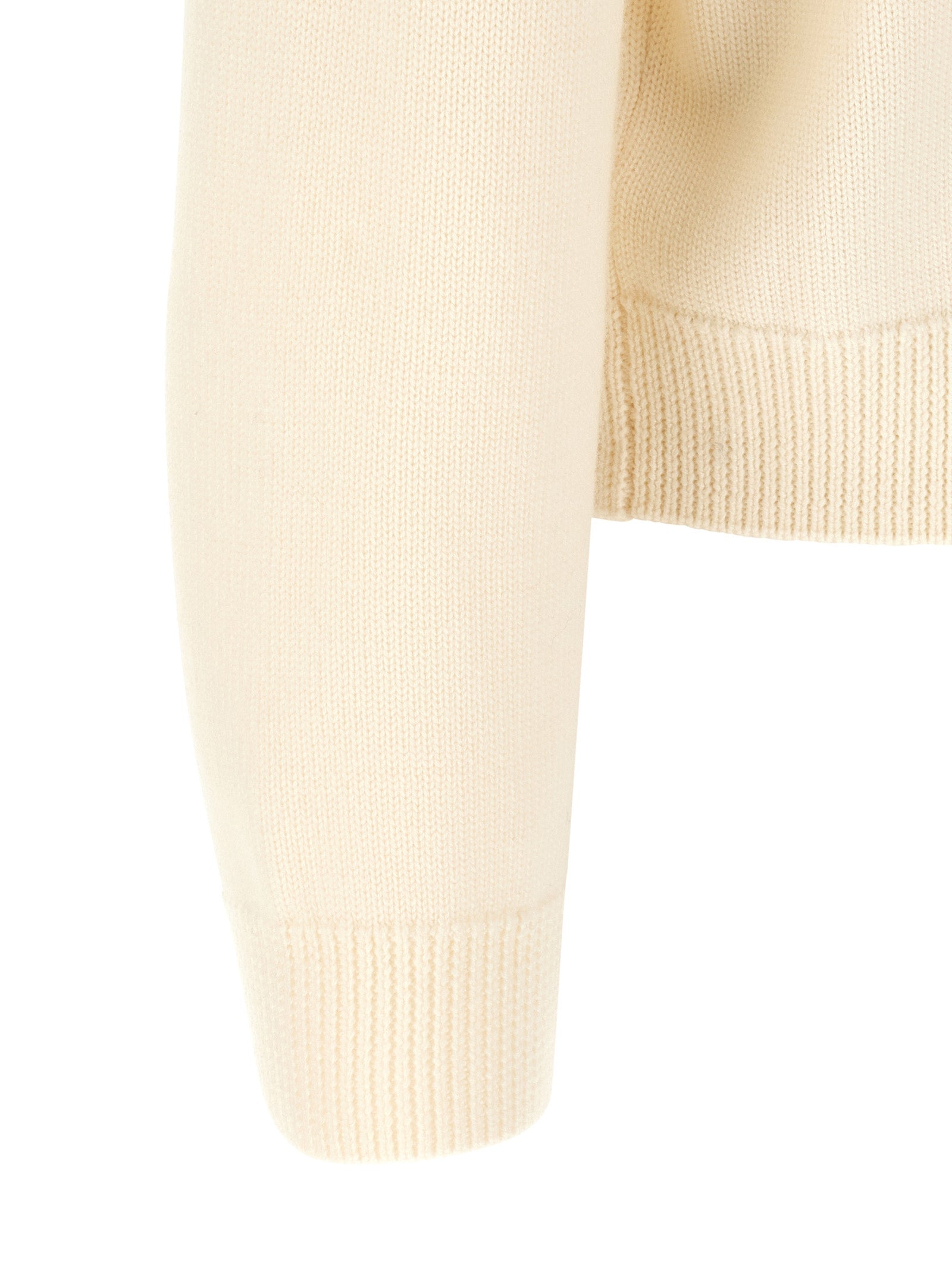 Casablanca Weiße Wollstrickjacke