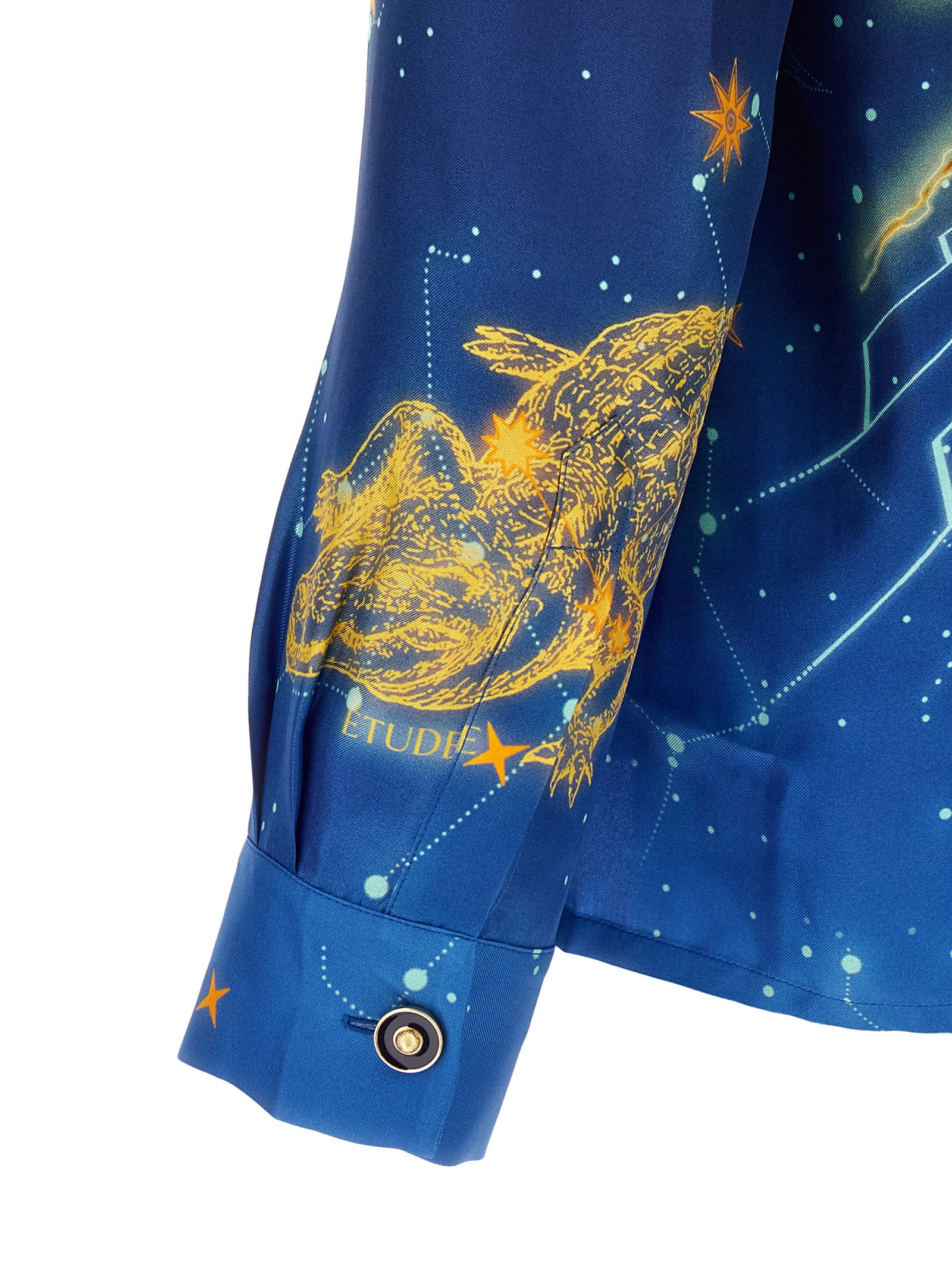 Casablanca Blaue Seidenbluse