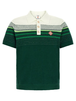 Casablanca Bicolor Cotton Polo Shirt