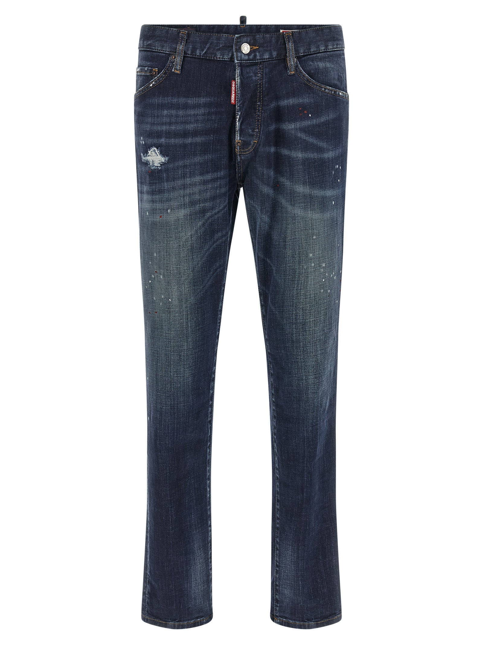 Dsquared² Blaue Jeans aus Baumwolle im geraden Schnitt