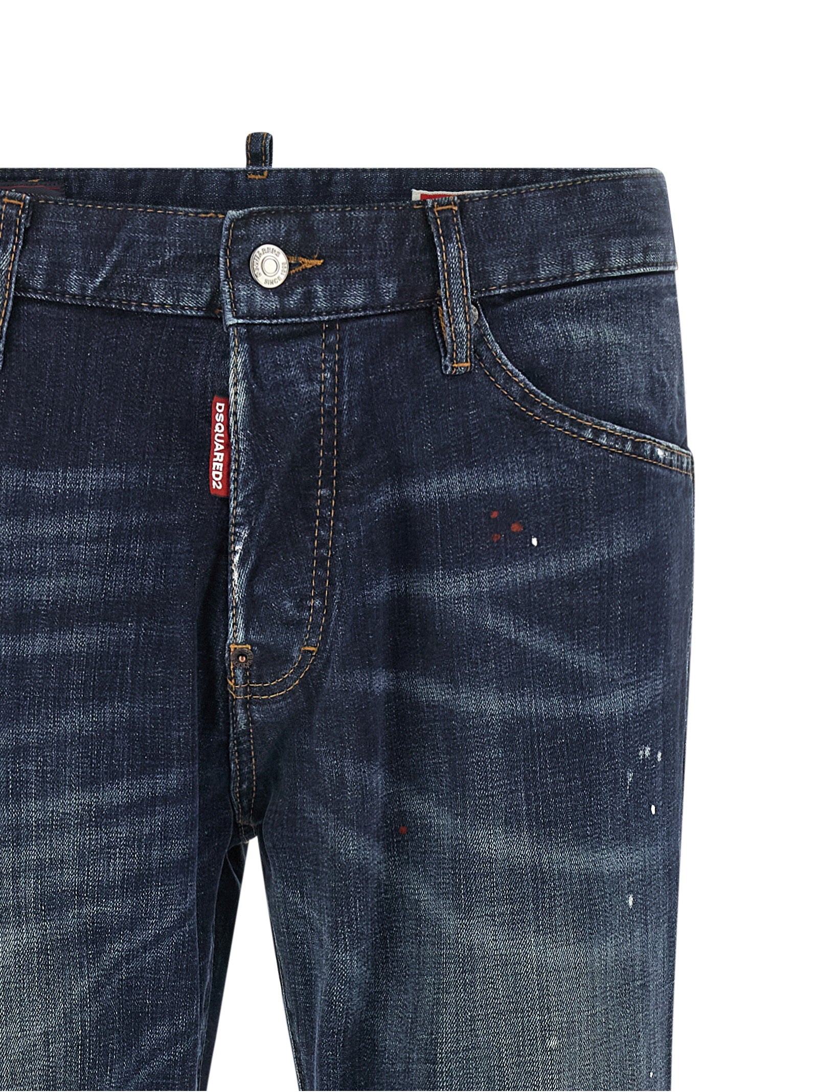 Dsquared² Blaue Jeans aus Baumwolle im geraden Schnitt