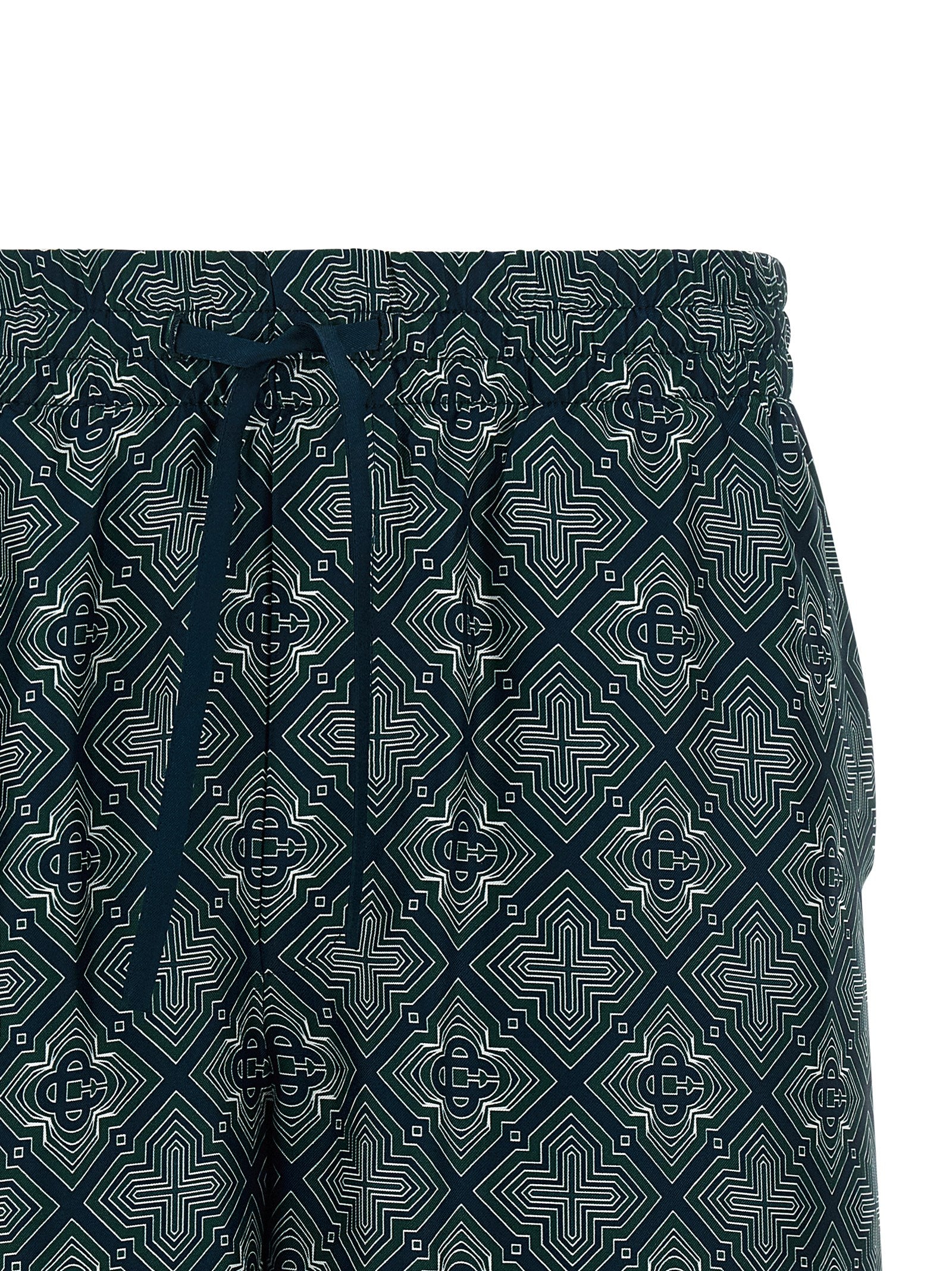 Casablanca Mehrfarbige Cargo-Shorts aus Seide