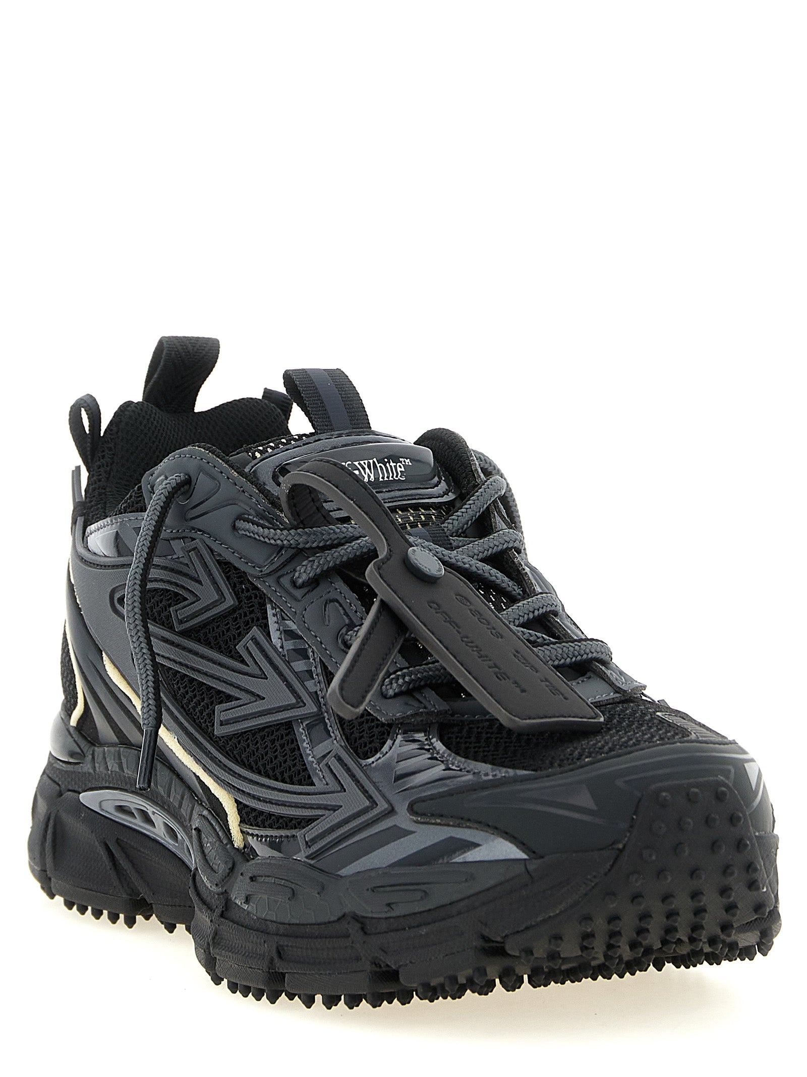 Off-White Schwarze Sneaker aus Polyethylen