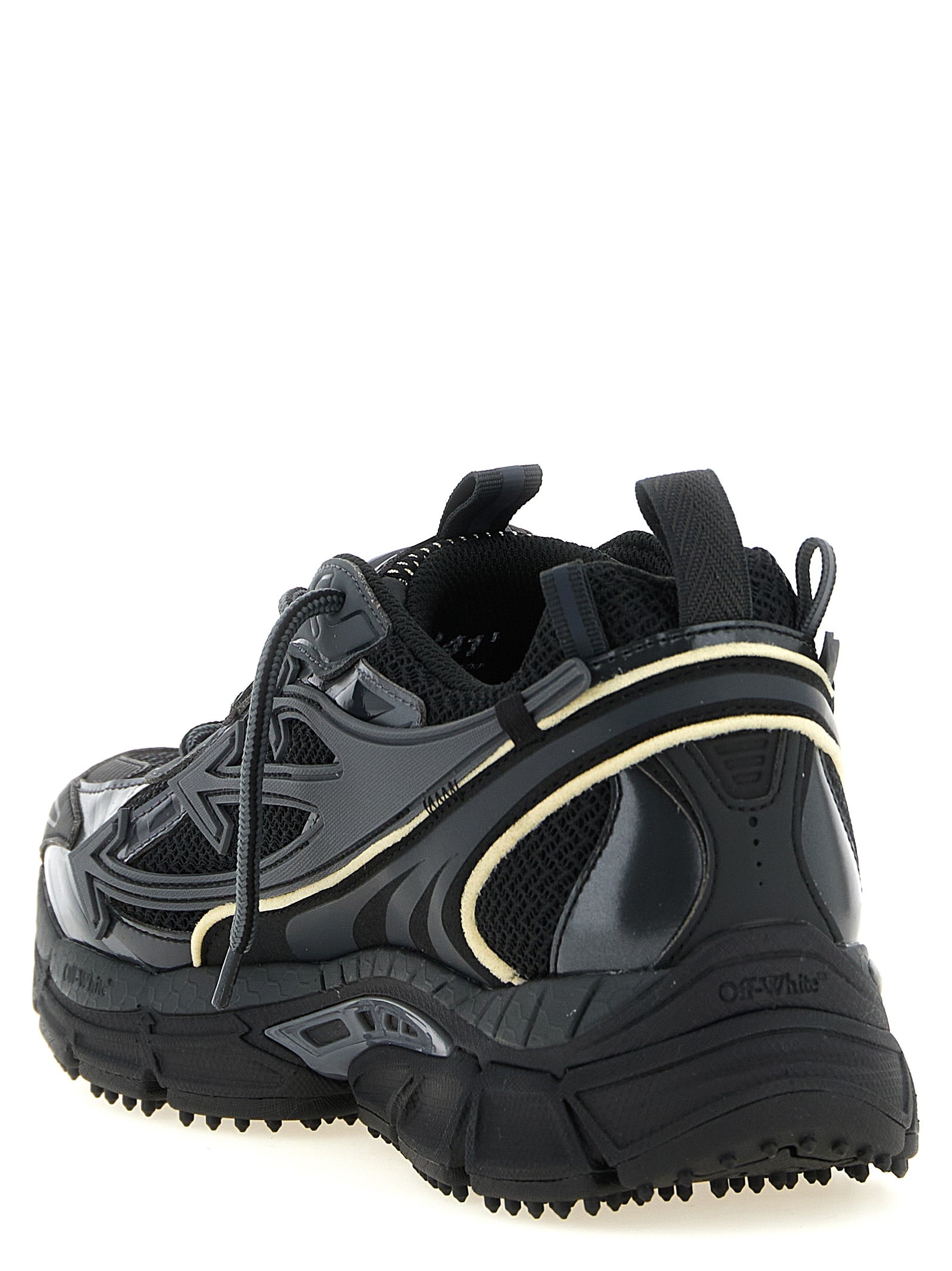 Off-White Schwarze Sneaker aus Polyethylen