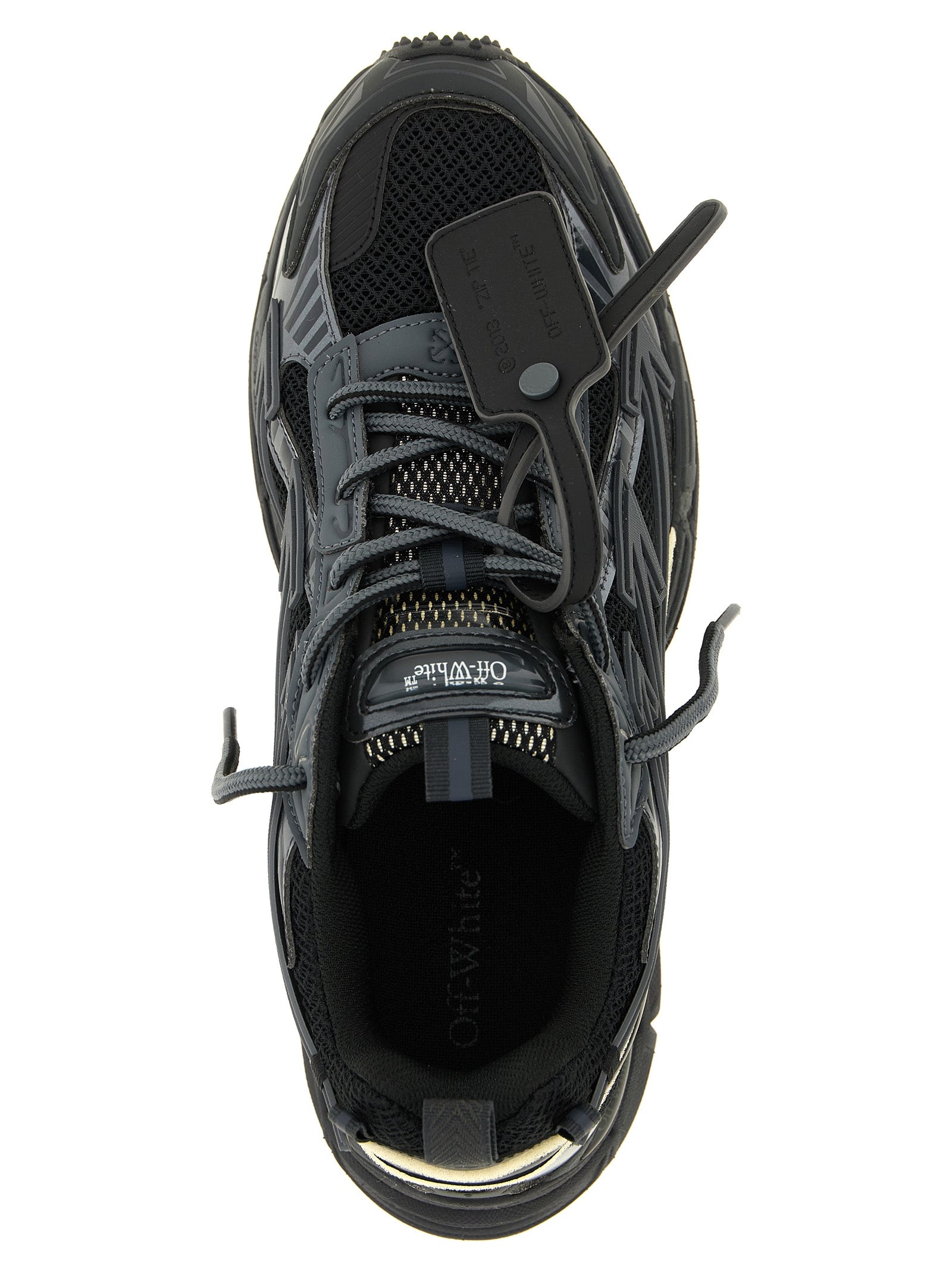 Off-White Schwarze Sneaker aus Polyethylen