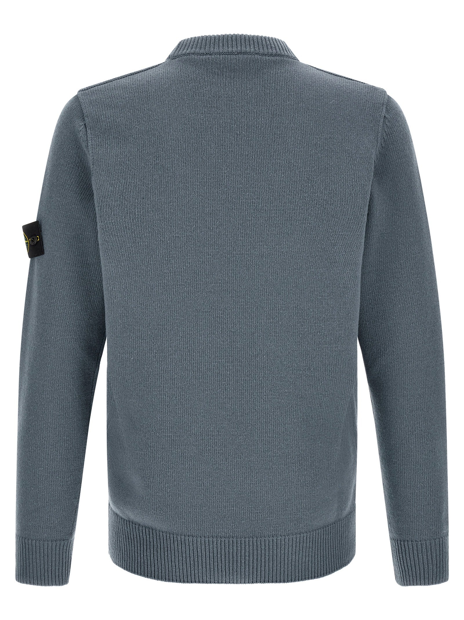Stone Island Blauer Cardigan aus Schurwolle