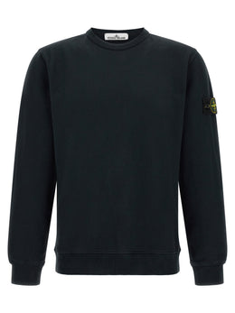 Stone Island Blauer Baumwoll-Sweatshirt