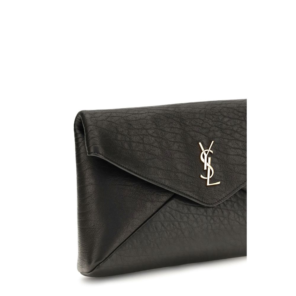 Saint Laurent Schwarzes Lamm Ovis Aries Aries Portemonnaie