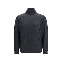 Giorgio Armani Grauer Kaschmir-Rollkragenpullover