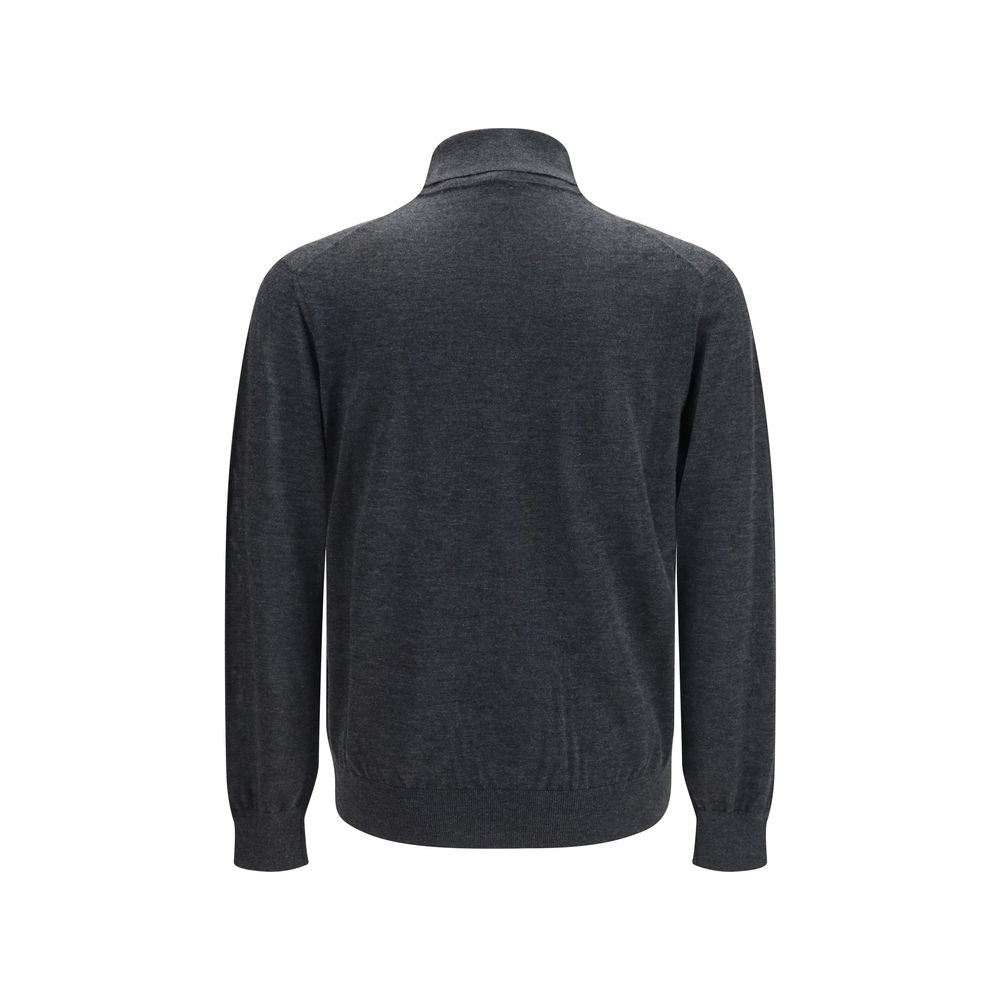 Giorgio Armani Grauer Kaschmir-Rollkragenpullover