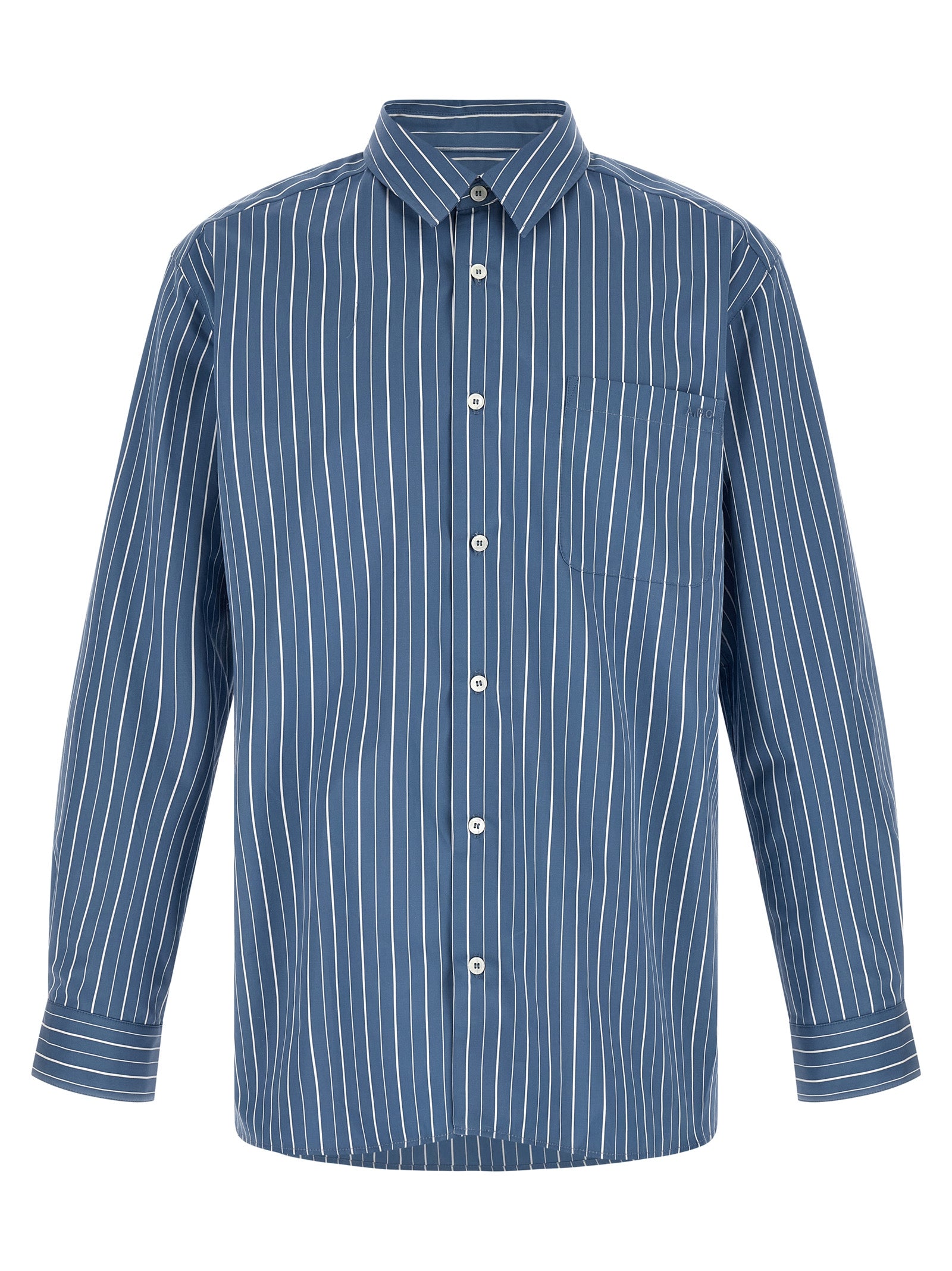 A.P.C. Blaue Baumwollbluse