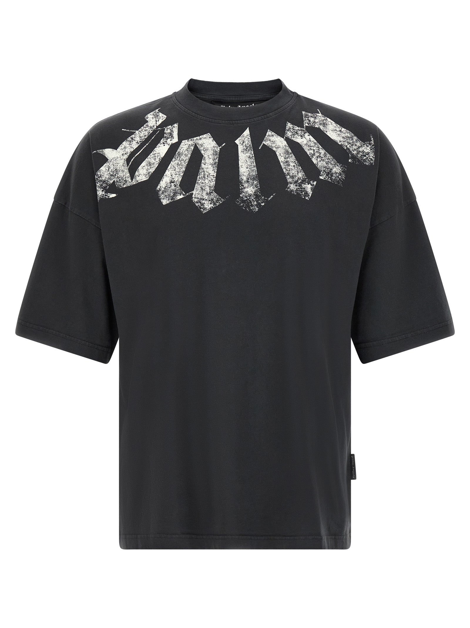 Palm Angels Schwarzes Baumwoll-T-Shirt