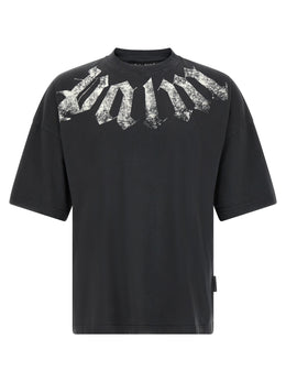 Palm Angels Schwarzes Baumwoll-T-Shirt