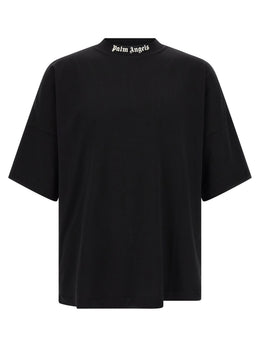Palm Angels Schwarzes Baumwoll-T-Shirt