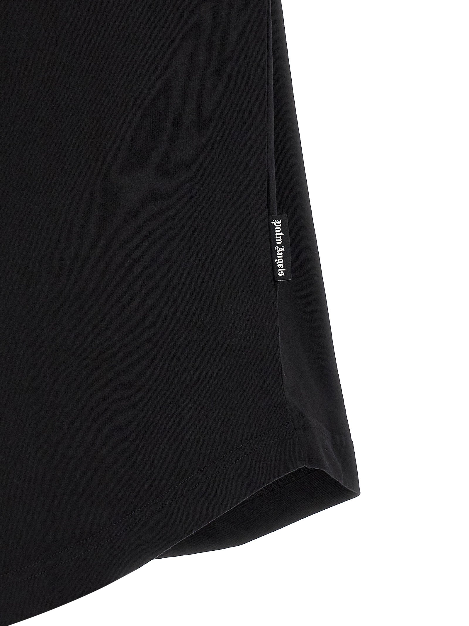 Palm Angels Schwarzes Baumwoll-T-Shirt