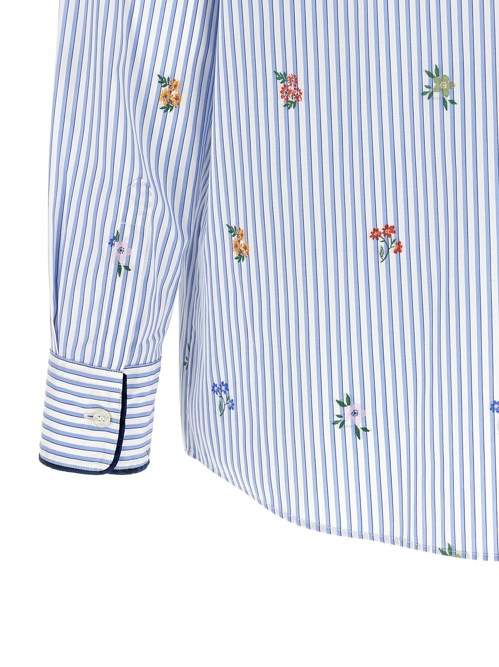 Etro Blaue Baumwollbluse