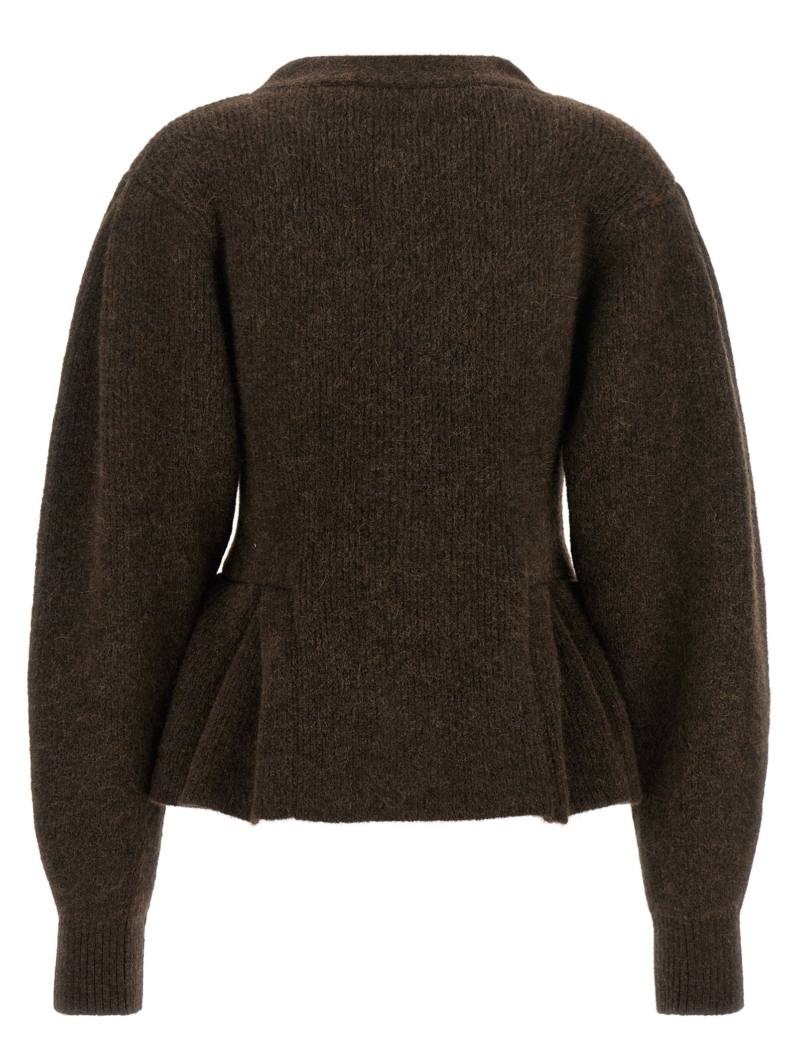 ROTATE BIRGER CHRISTENSEN Brauner Wollcardigan