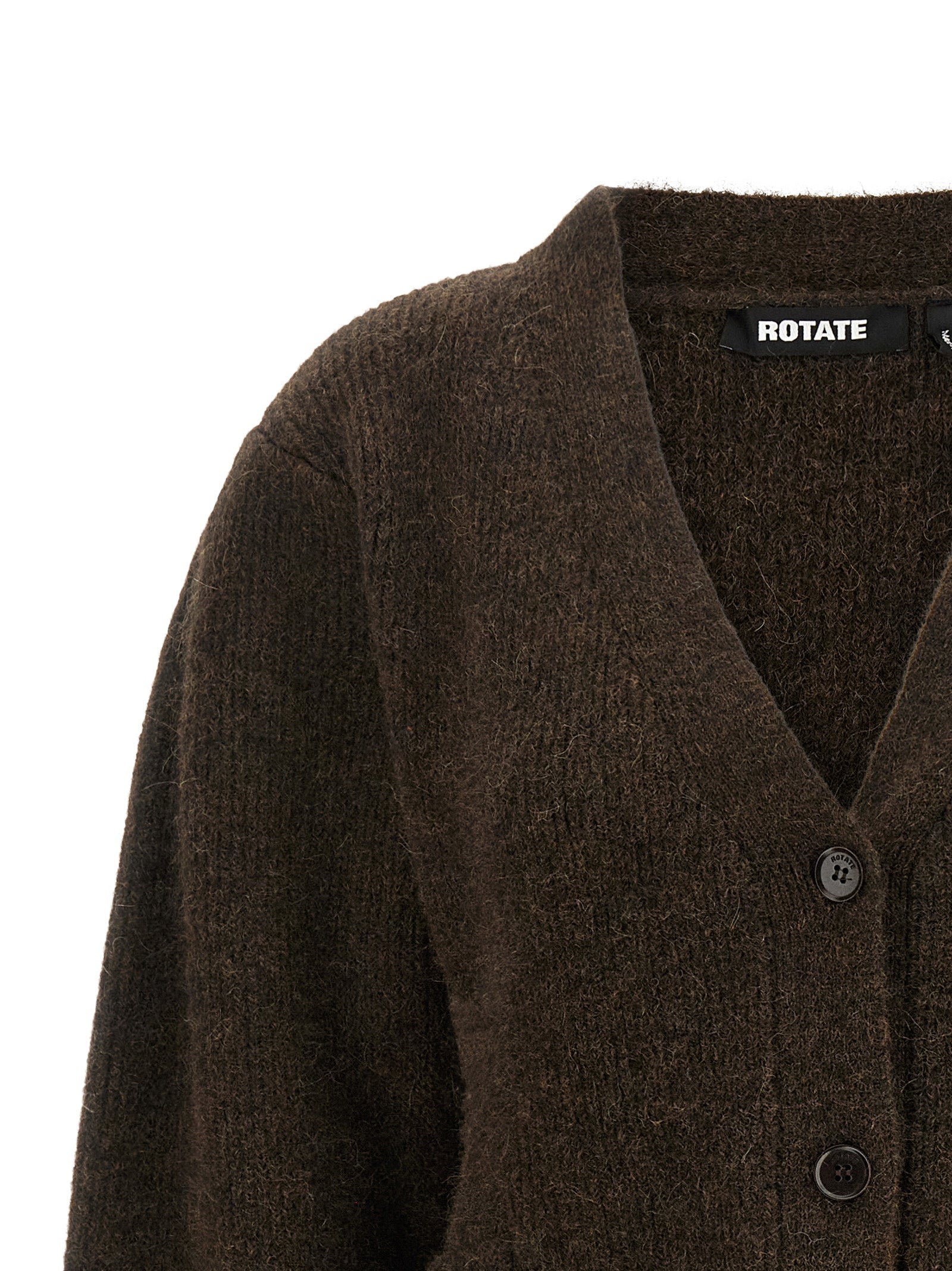 ROTATE BIRGER CHRISTENSEN Brauner Wollcardigan