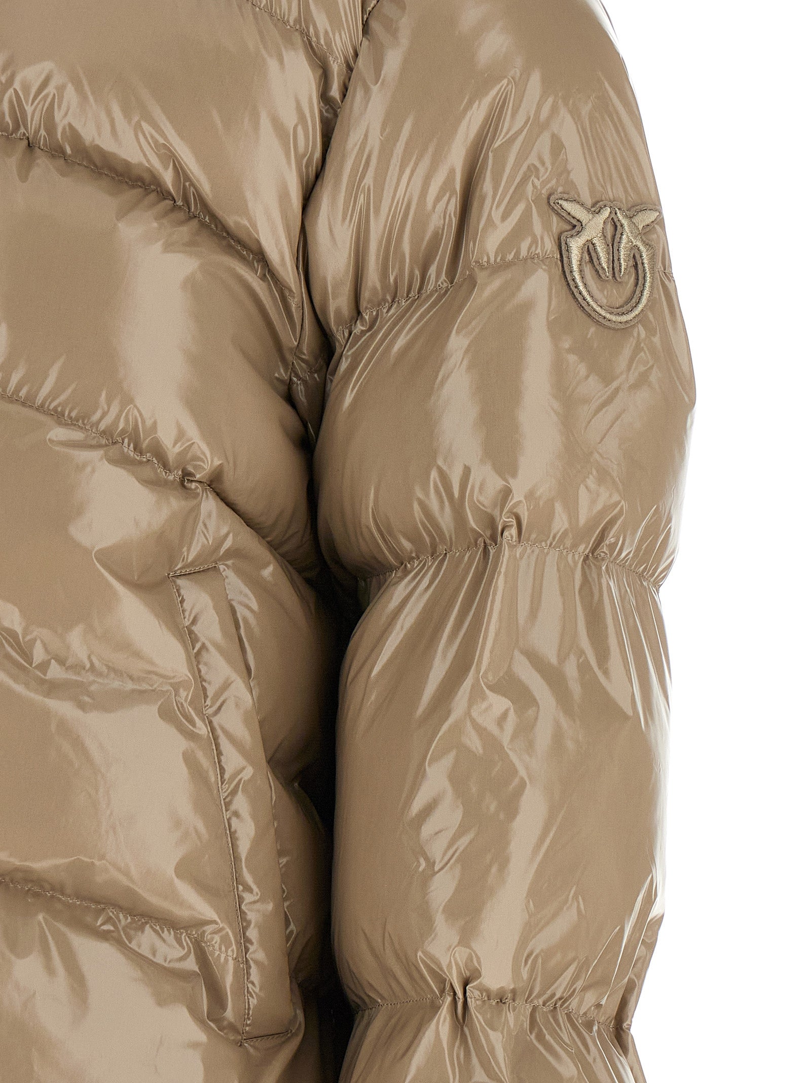 PINKO Beige Polyamid Steppjacke